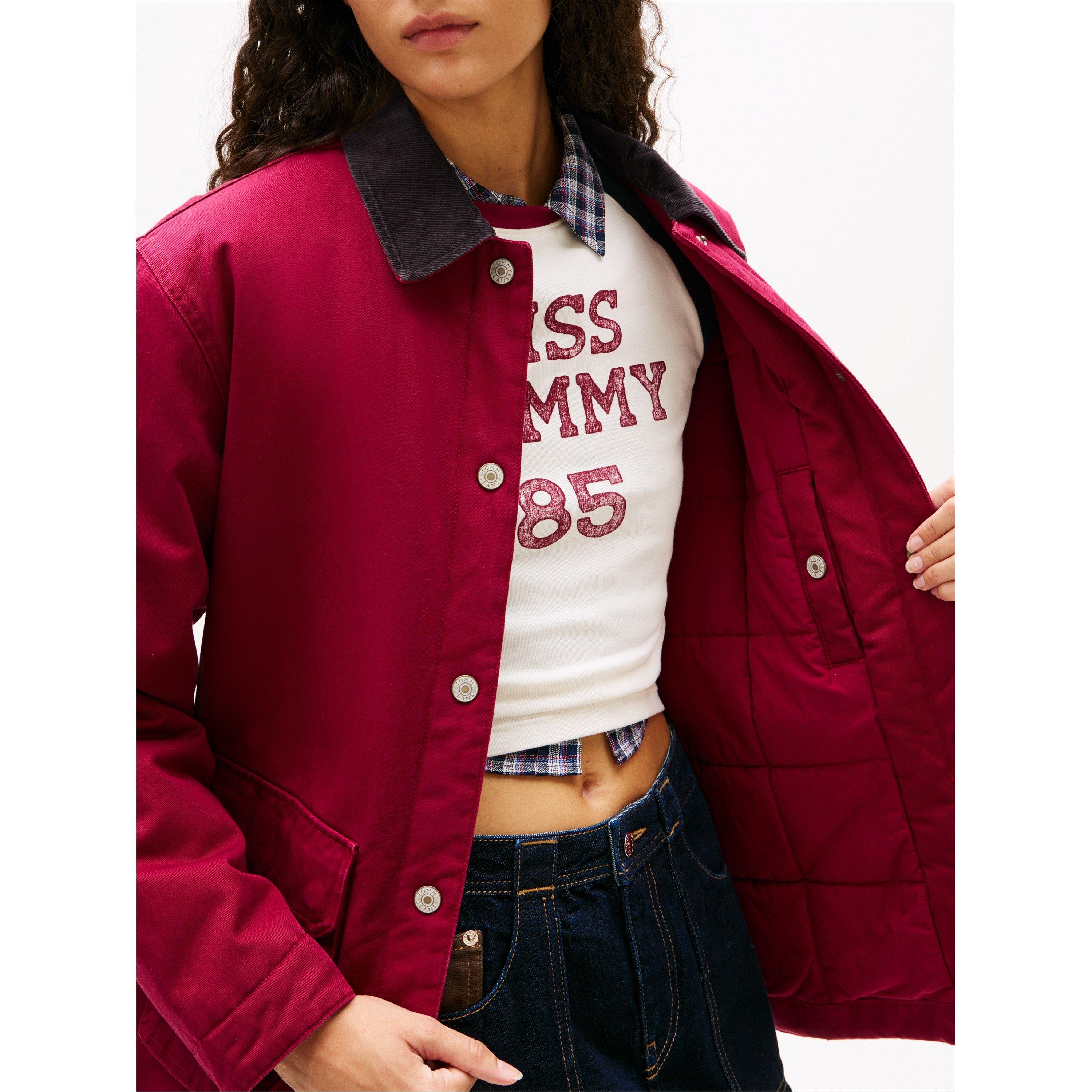 Lavish Cerise - Tommy Jeans - TJ Twill Cord Jkt Ld61 - 3