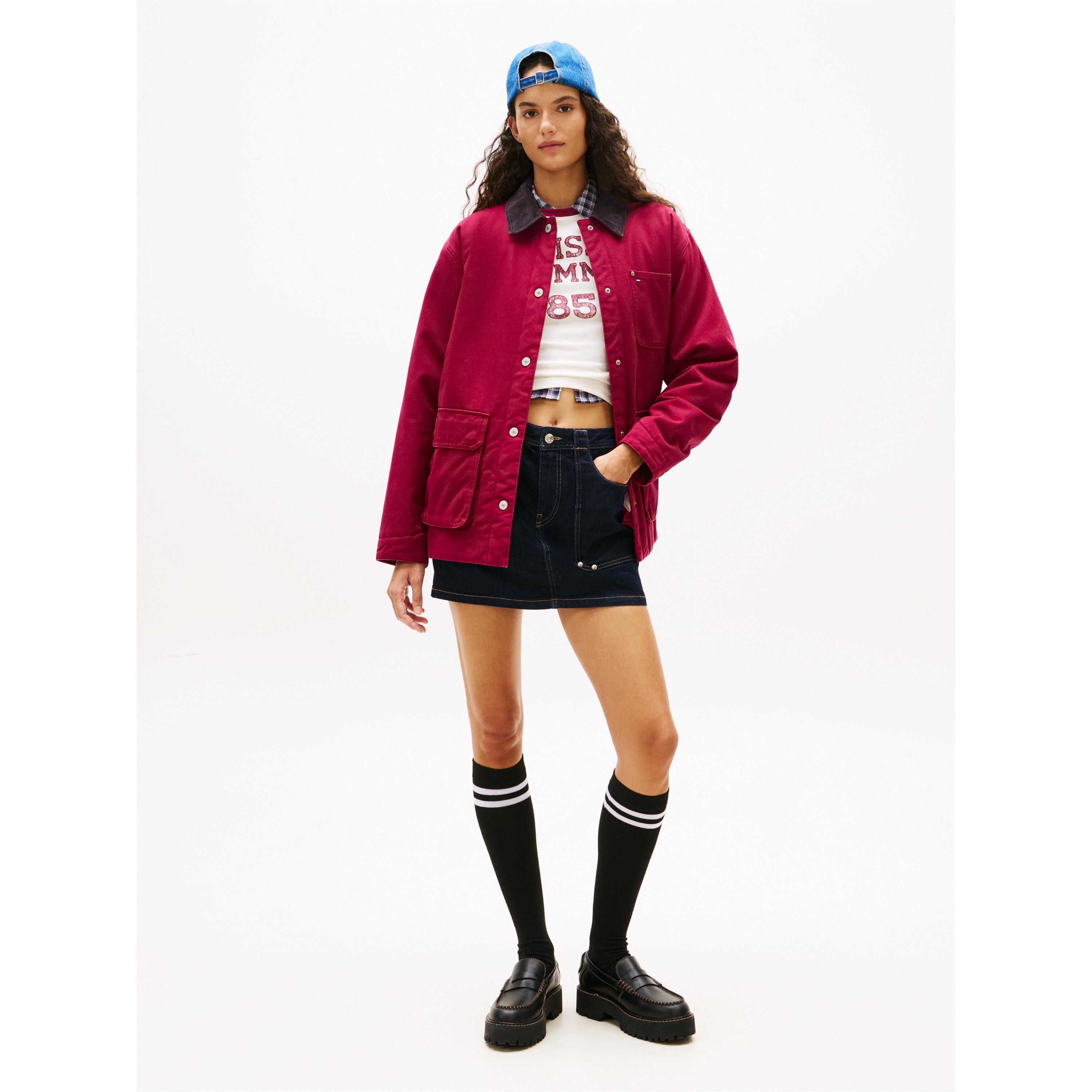 Lavish Cerise - Tommy Jeans - TJ Twill Cord Jkt Ld61 - 4