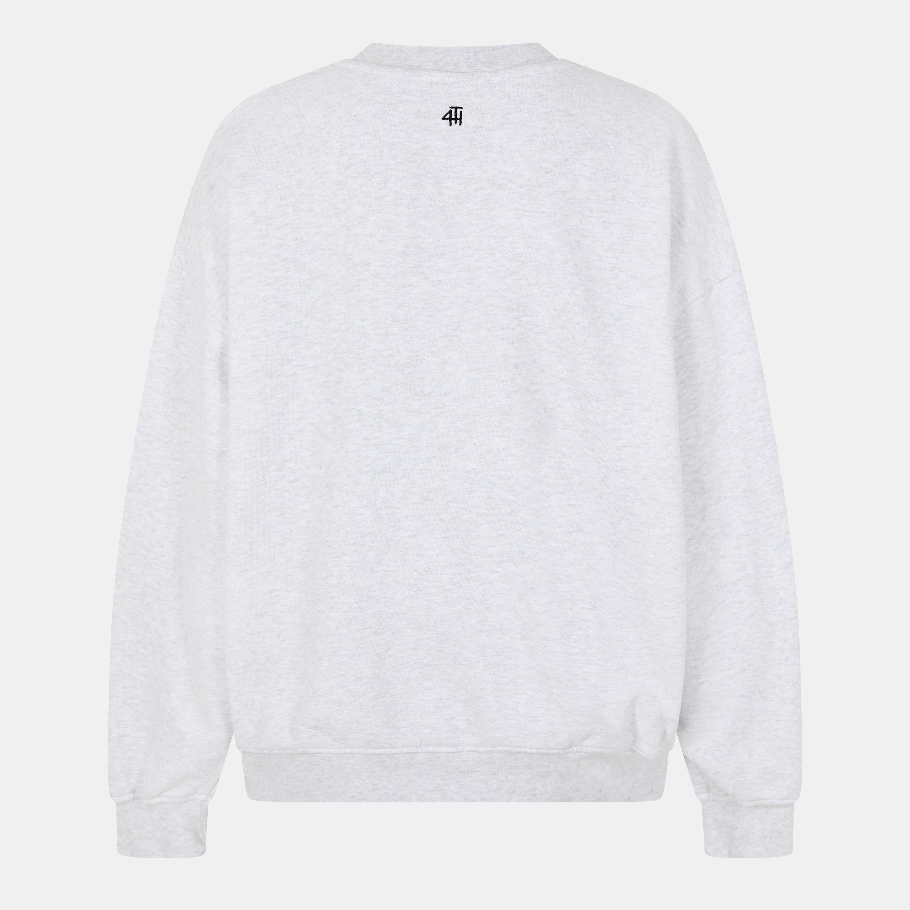 Light Grey - 4th and Reckless - Women's Leon Logo Crew Sweatshirt - 2