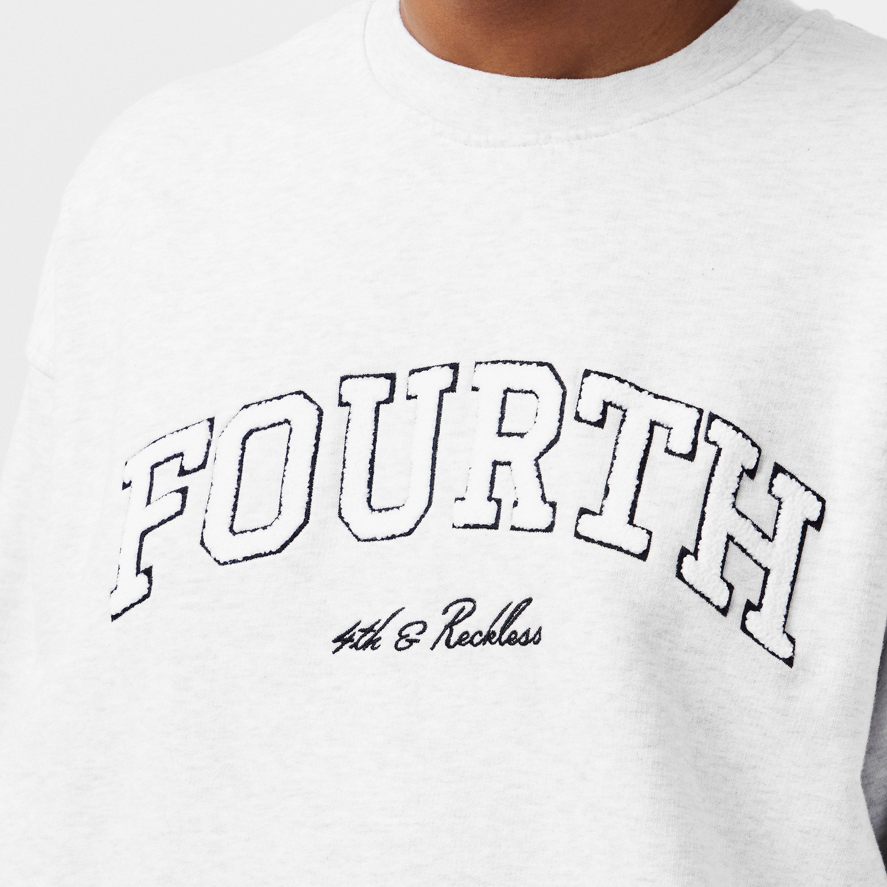 Light Grey - 4th and Reckless - Women's Leon Logo Crew Sweatshirt - 5