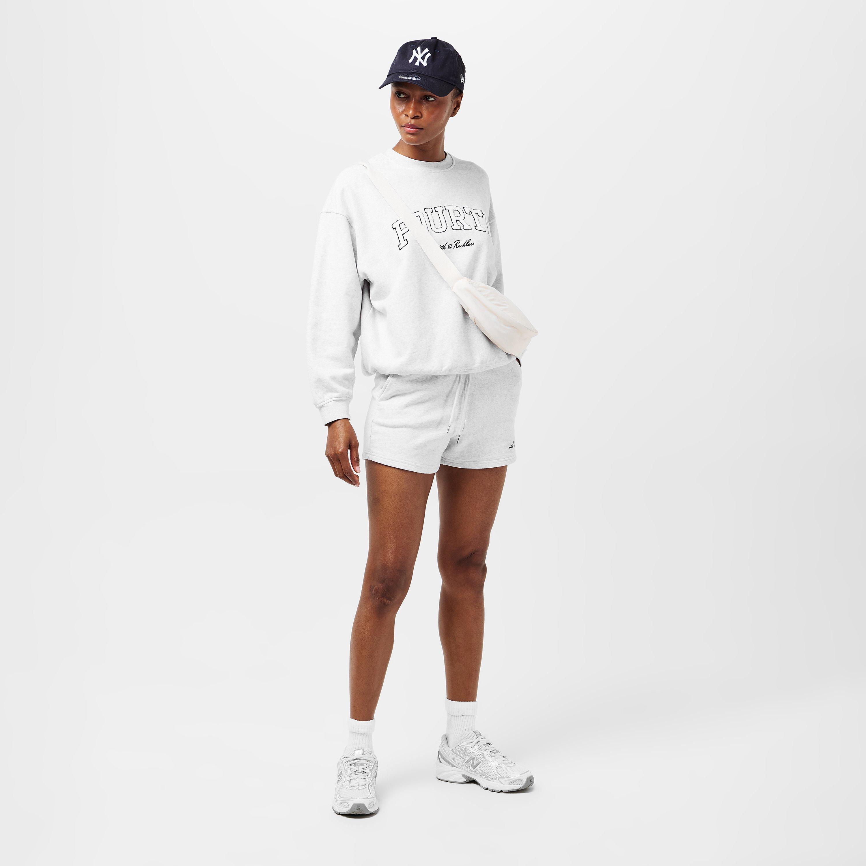 Light Grey - 4th and Reckless - Women's Leon Logo Crew Sweatshirt - 6