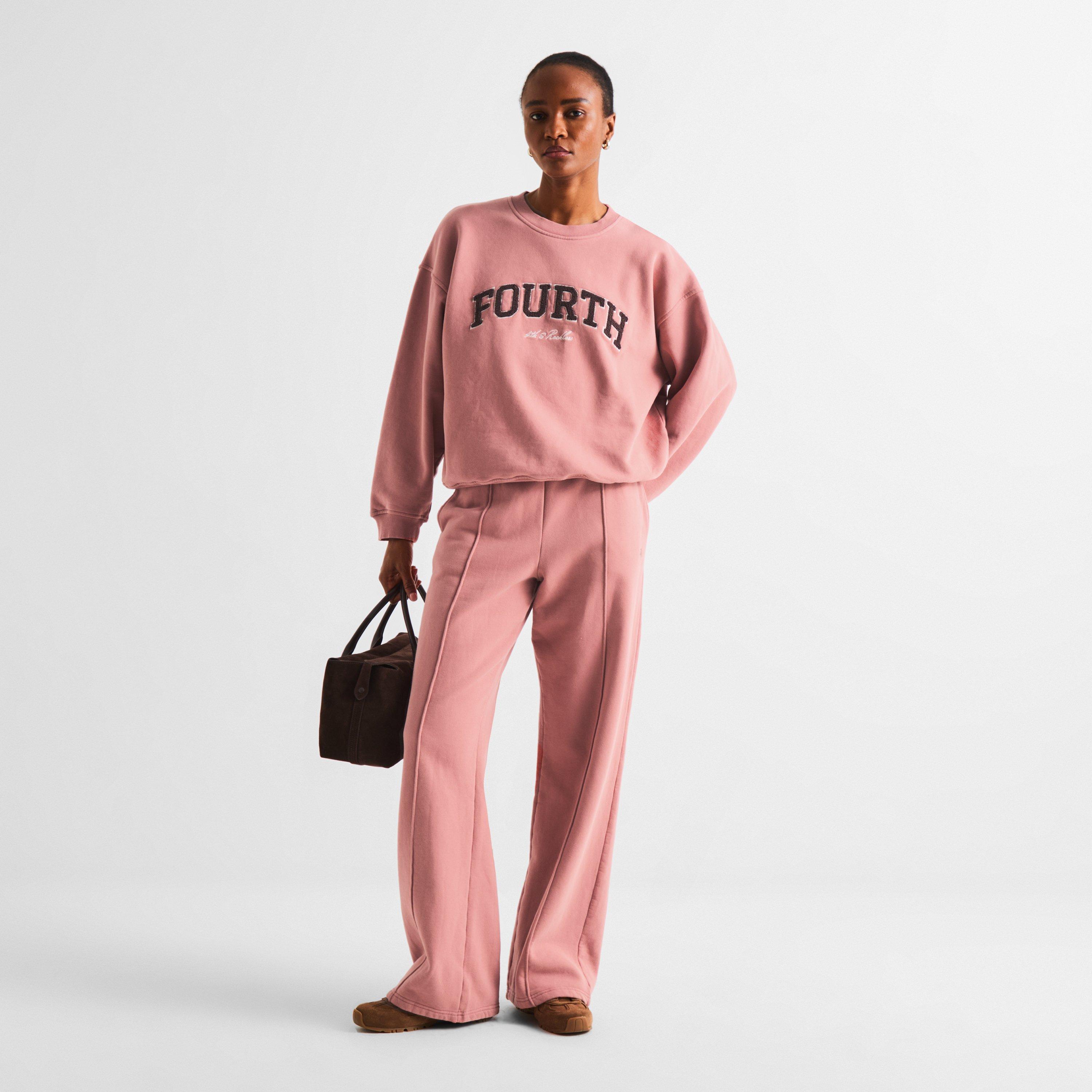 Red - 4th and Reckless - Women's Leon Logo Crew Sweatshirt - 6