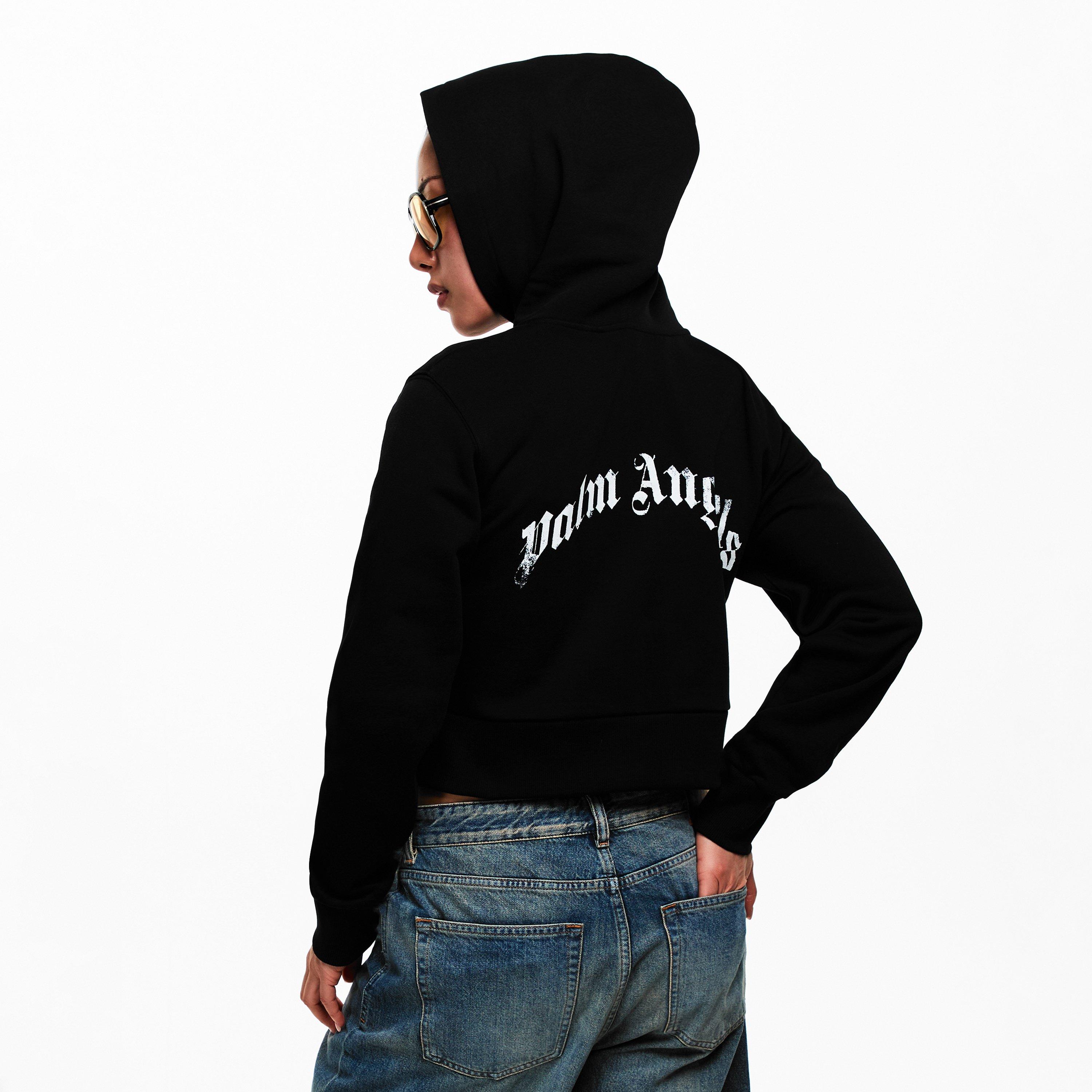 Blk/Wht - Palm Angels - Women's Kill Bear Pull Over Hoodie - 4