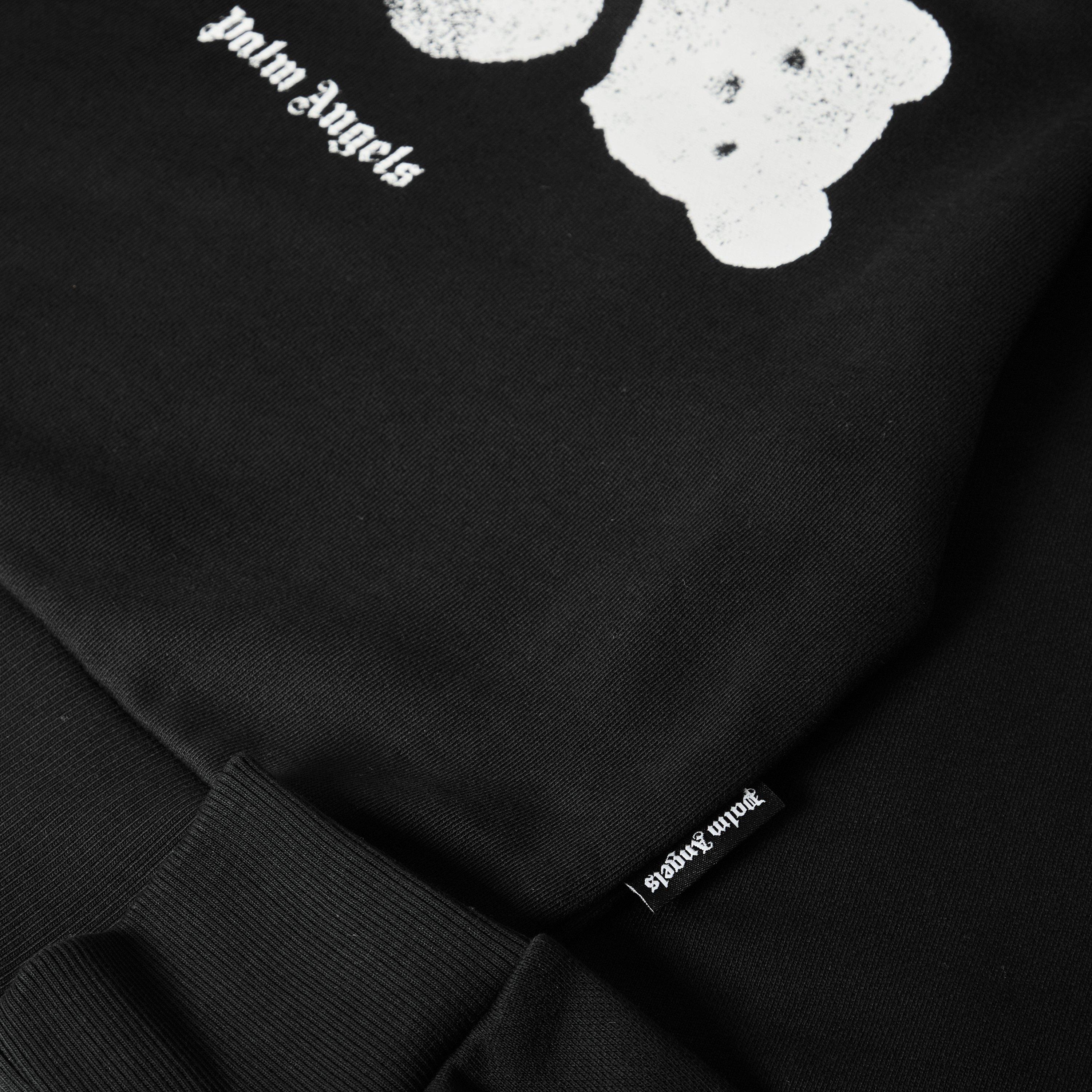 Blk/Wht - Palm Angels - Women's Kill Bear Pull Over Hoodie - 5