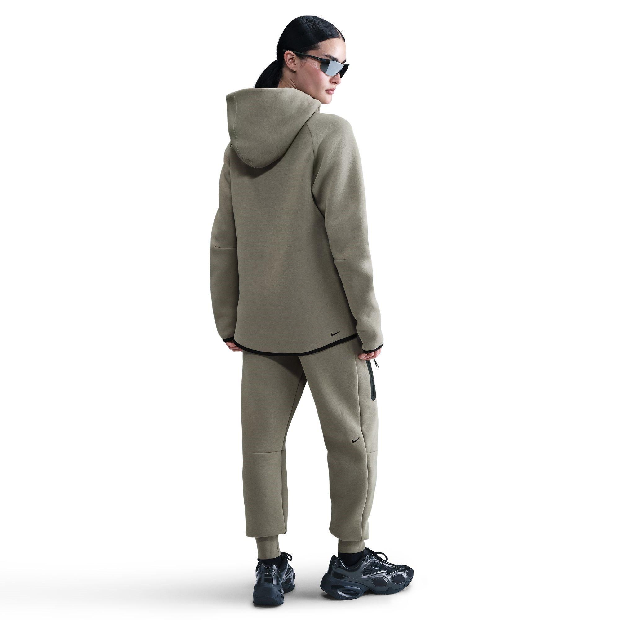 LIGHT ARMY/BLAC - Nike - Women's Tech Fleece Zip Hoodie - 4