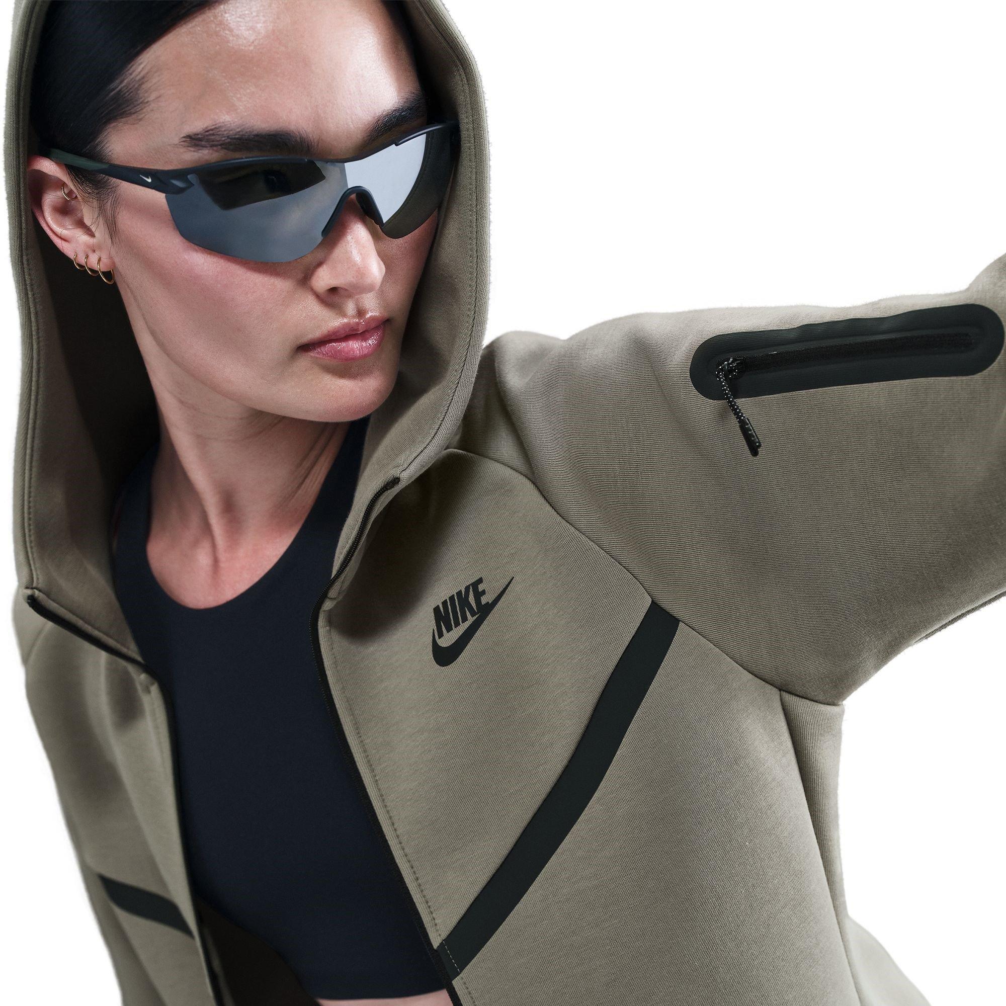 LIGHT ARMY/BLAC - Nike - Women's Tech Fleece Zip Hoodie - 5