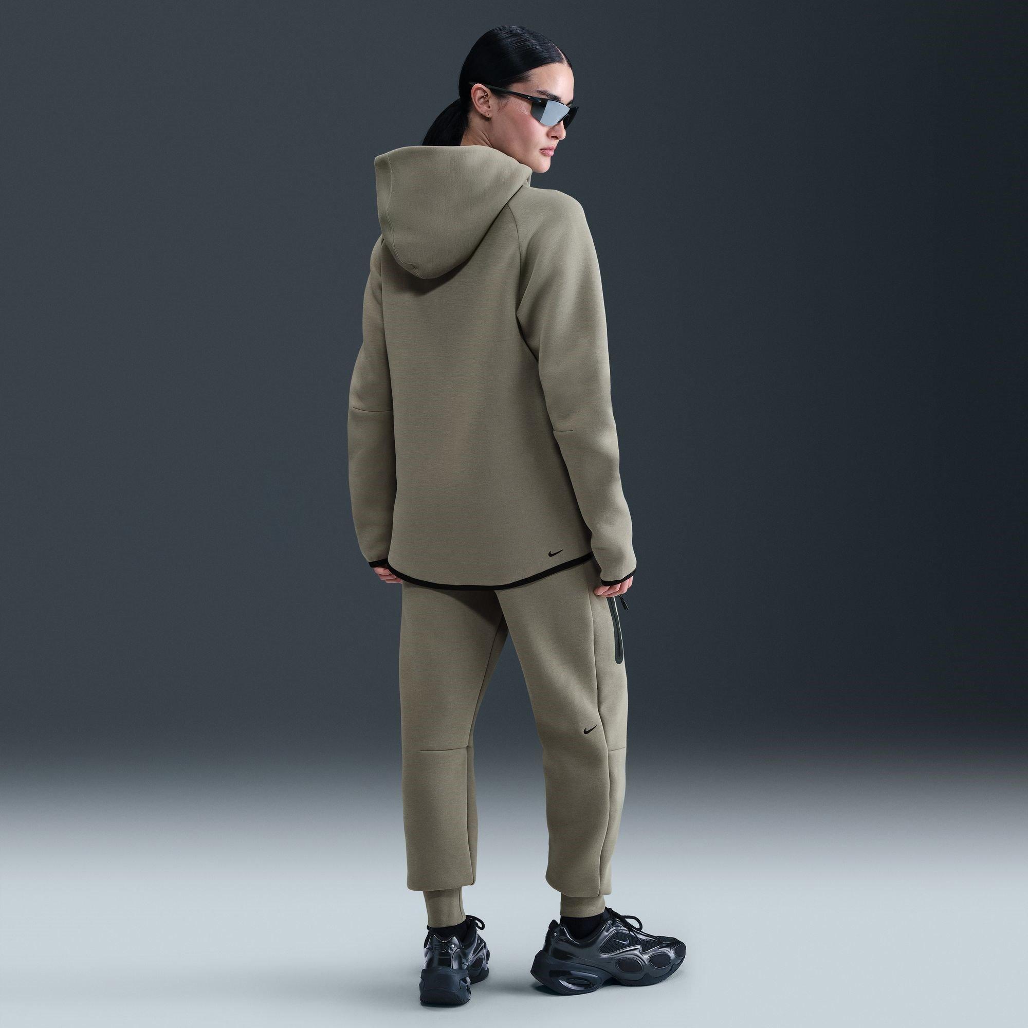 LIGHT ARMY/BLAC - Nike - Women's Tech Fleece Zip Hoodie - 8
