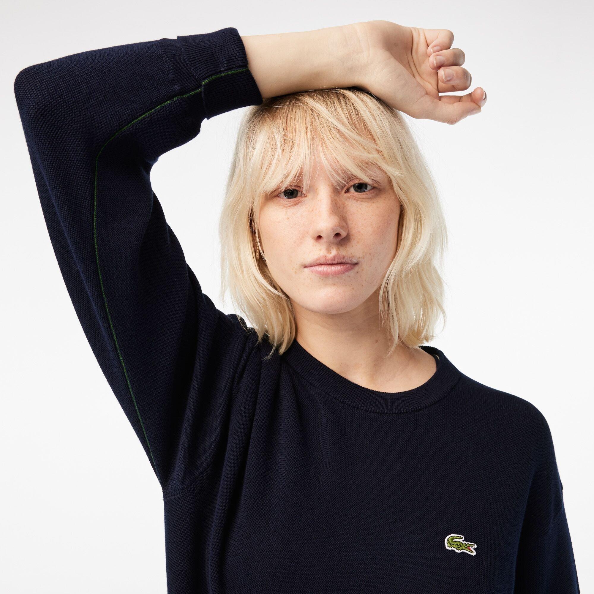 Navy Blue - Lacoste - Crew Sweater - 5