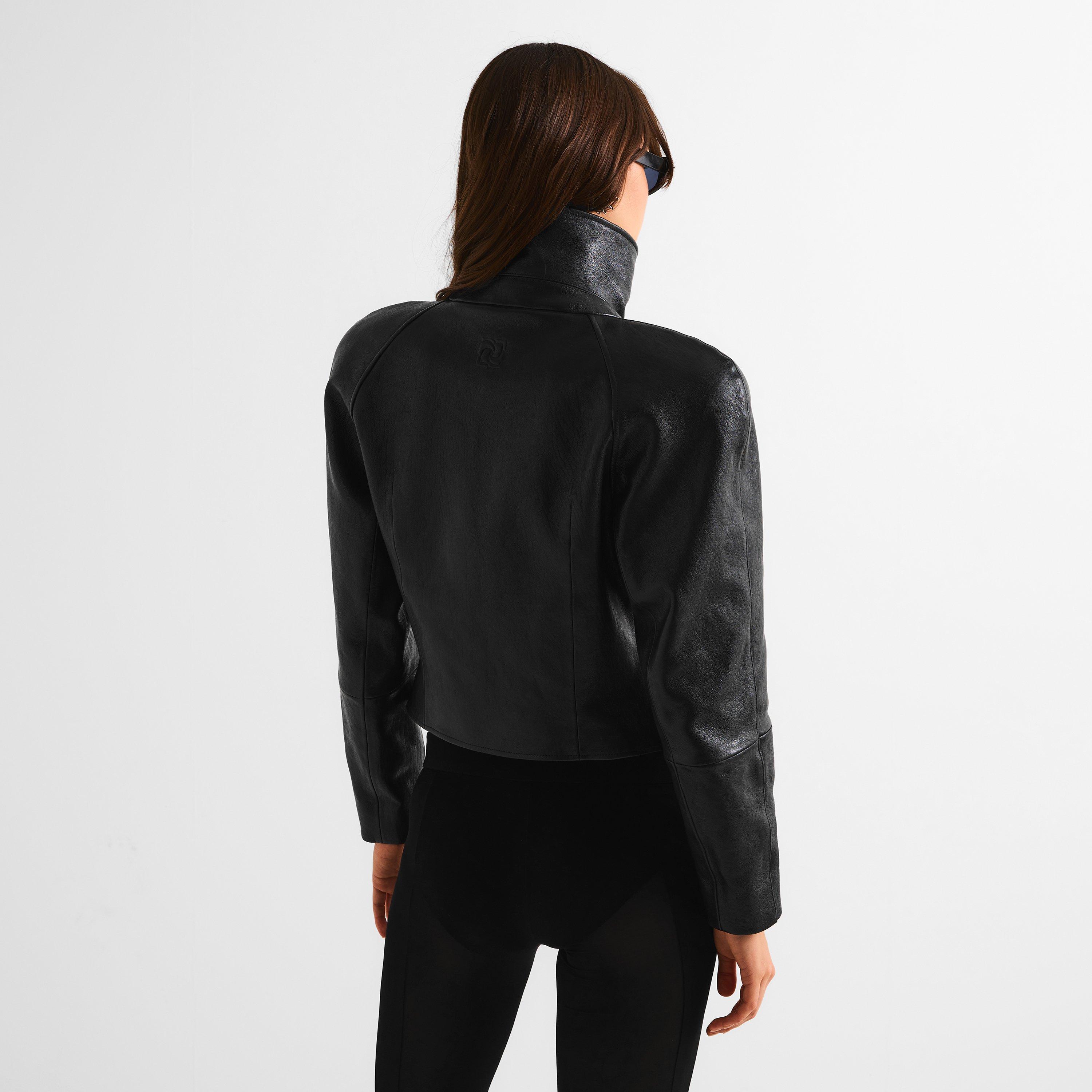 Black - Magda Butrym - Women's Leather 04 Jacket - 4