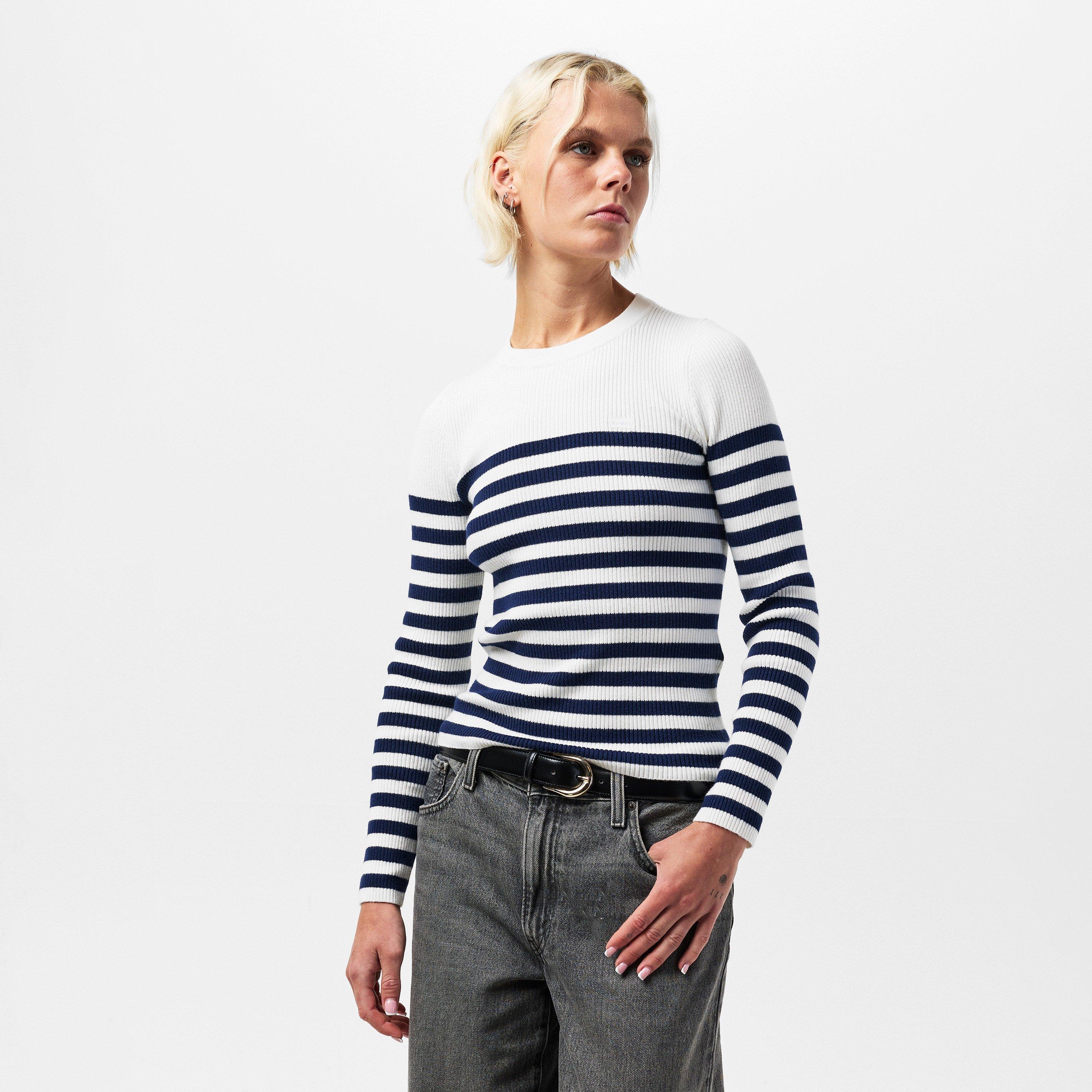 Adrienne Stripe - Levis - Women's Rib Crew Knitted Top - 3