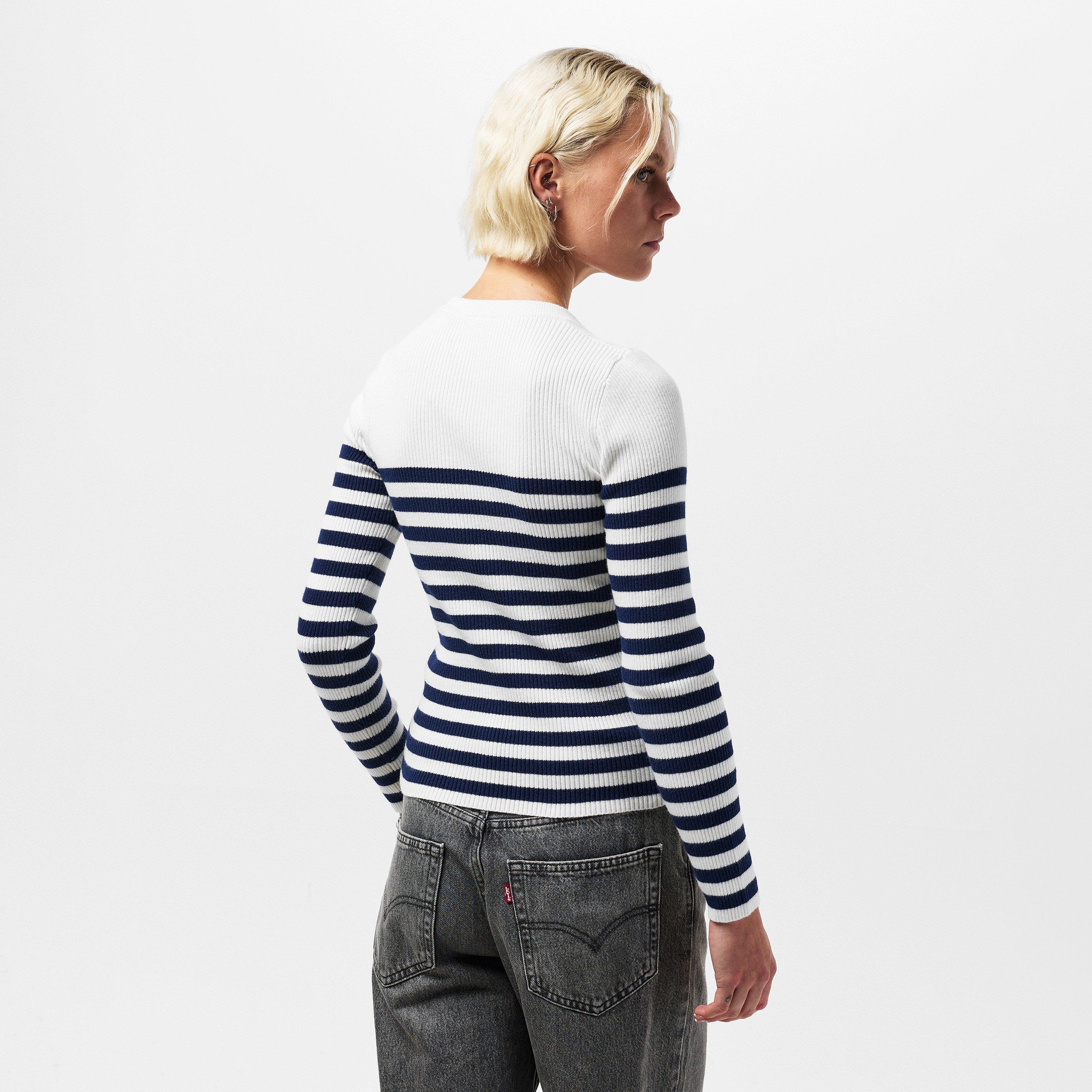 Adrienne Stripe - Levis - Women's Rib Crew Knitted Top - 4