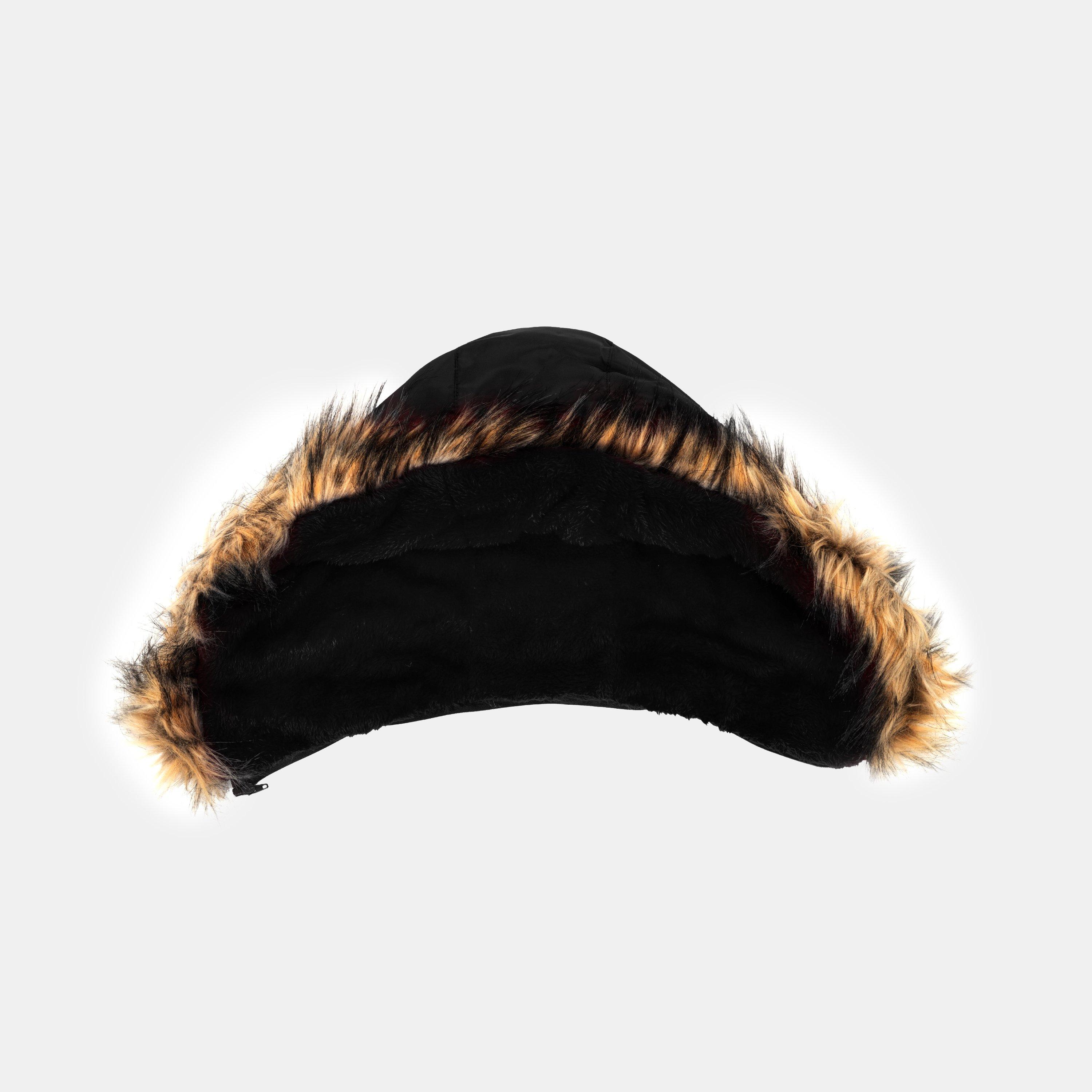 Zwart - I Saw It First - ISIF Detachable Hood Sherpa Lined Knee Length Parka - 7