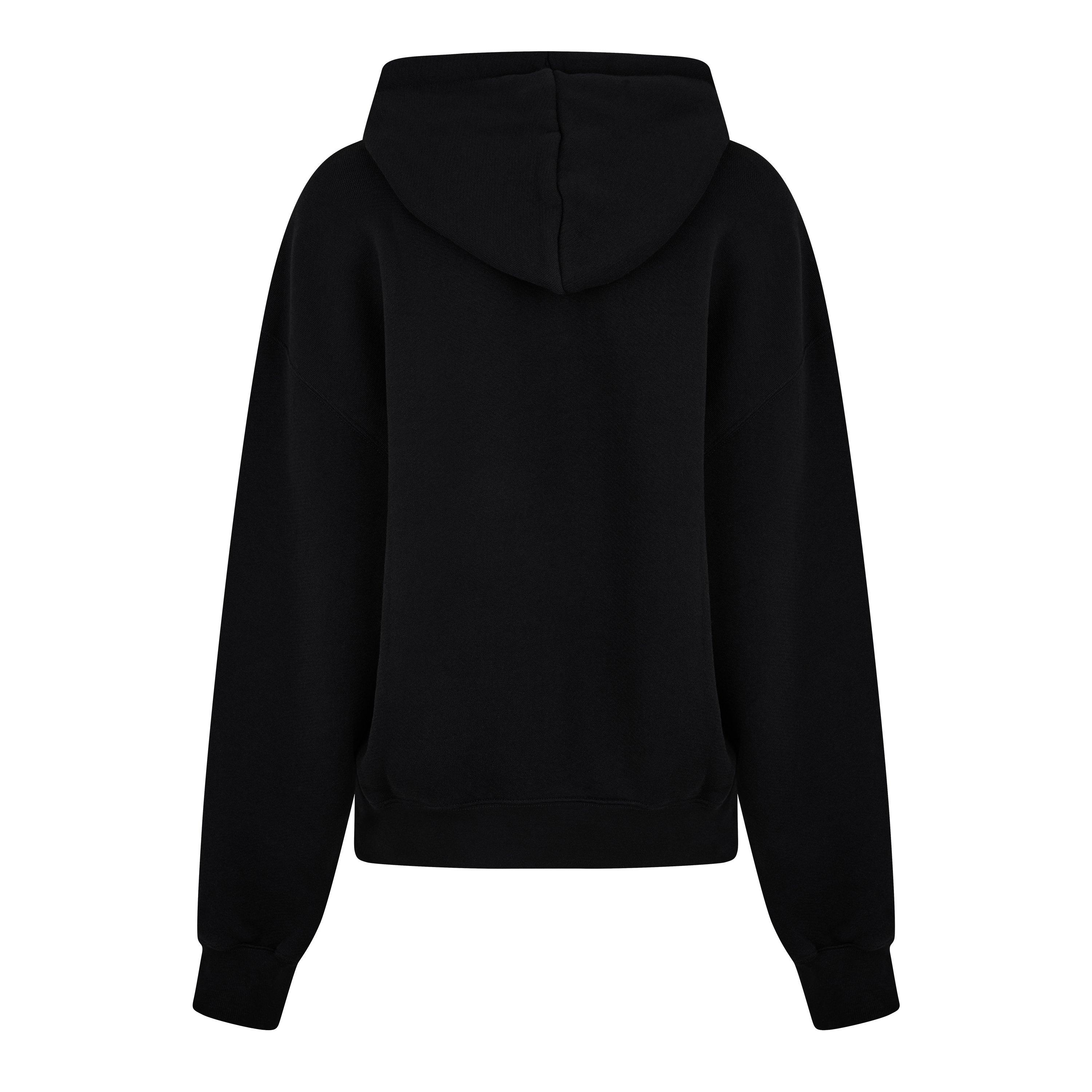 Black - Off White - Women's Logo Bookish Hoodie, Bold  Lettering - 6