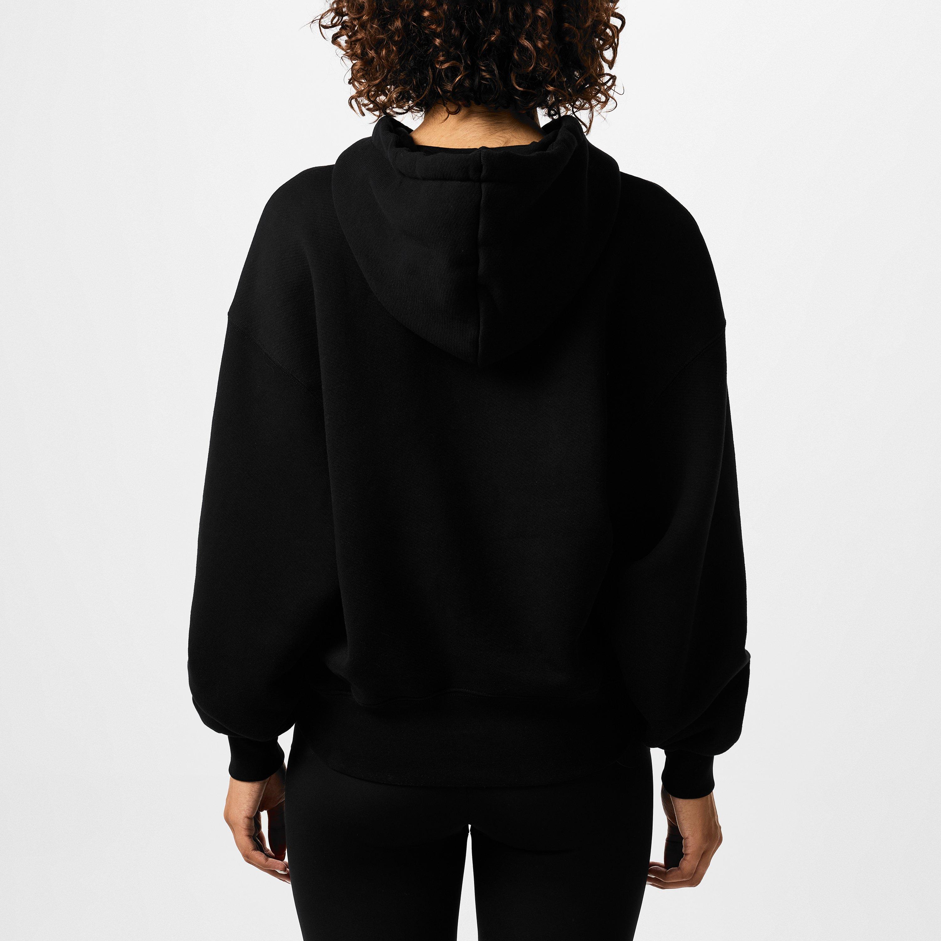 Black - Off White - Women's Logo Bookish Hoodie, Bold  Lettering - 3