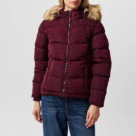 SoulCal 2 Zip Bubble Jacket Womens