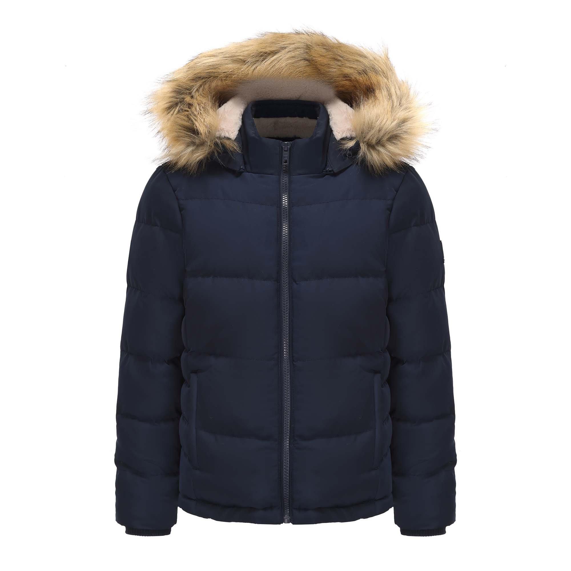 SoulCal Womens 2 Zip Bubble Hooded Long Sleeve Short Puffer Jacket