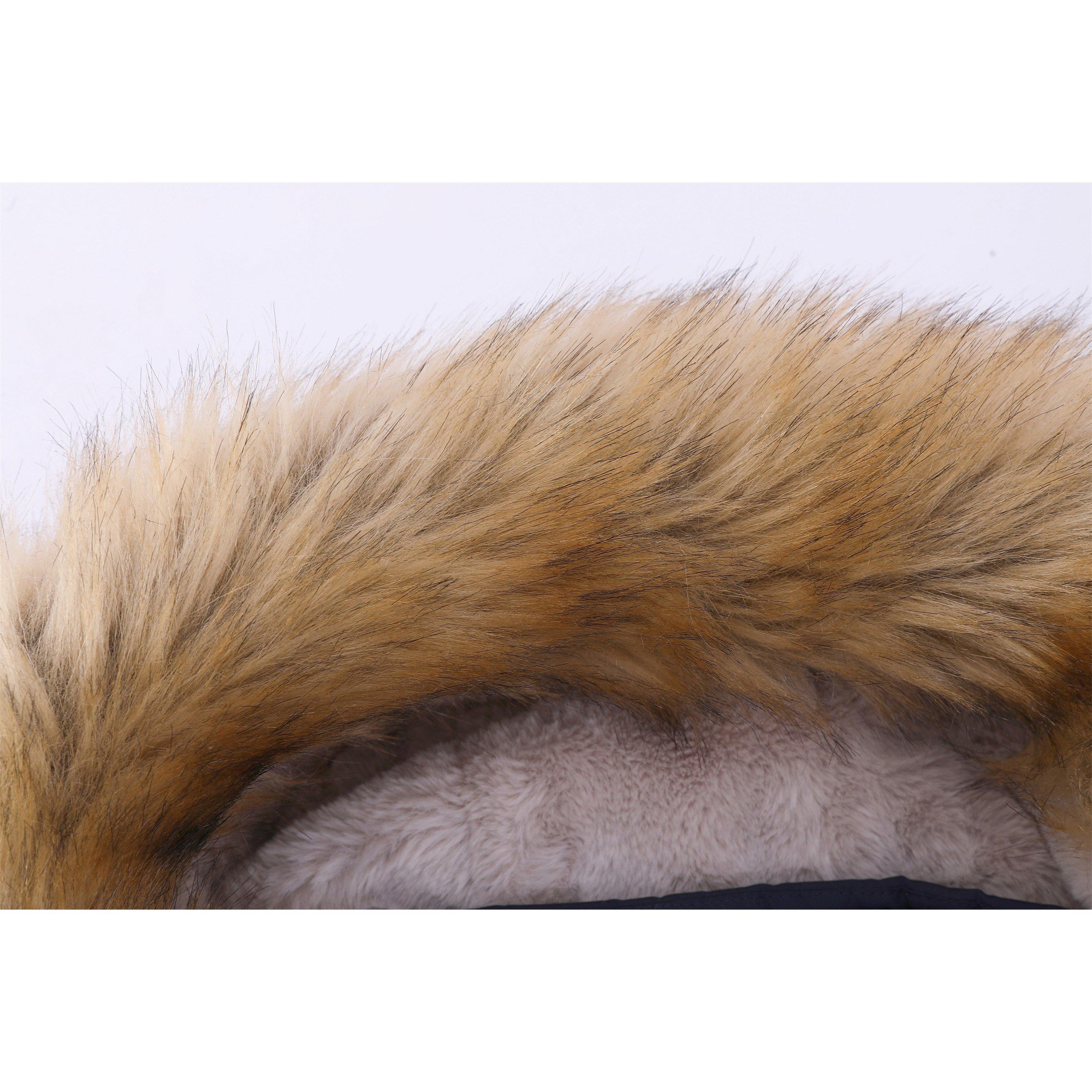 Marineblau - SoulCal - Women's 2 Zip Bubble Hooded Long Sleeve Short Puffer Jacket - 3