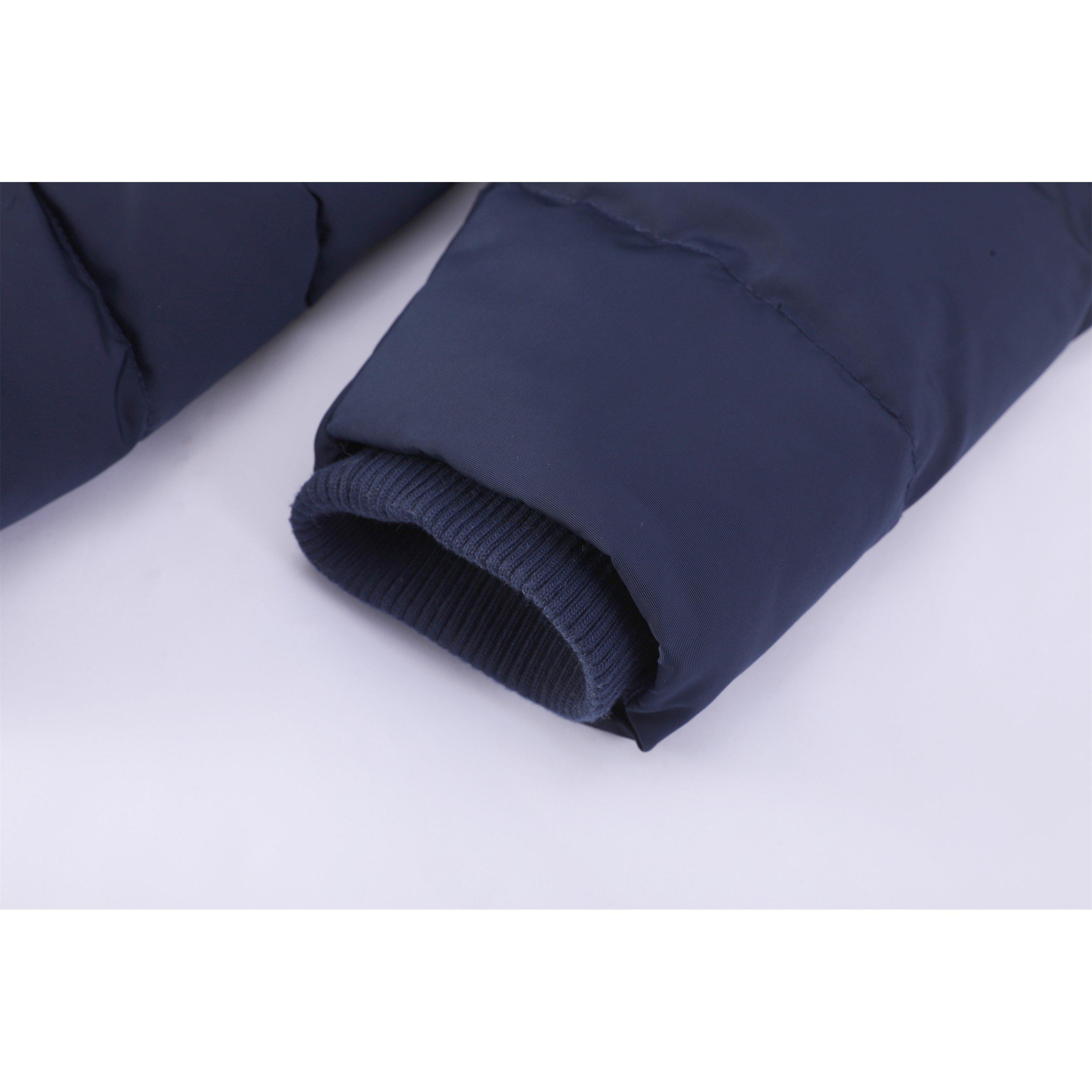 Marineblau - SoulCal - Women's 2 Zip Bubble Hooded Long Sleeve Short Puffer Jacket - 7