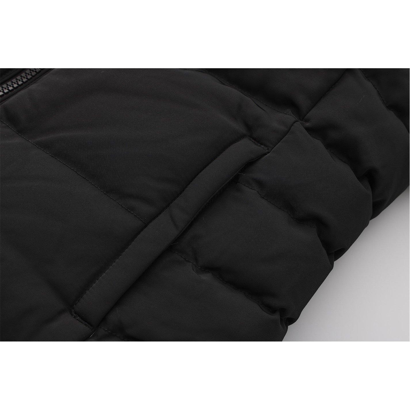 Preto - SoulCal - 2 Zip Bubble Hooded Long Sleeve Short Puffer Jacket - 8