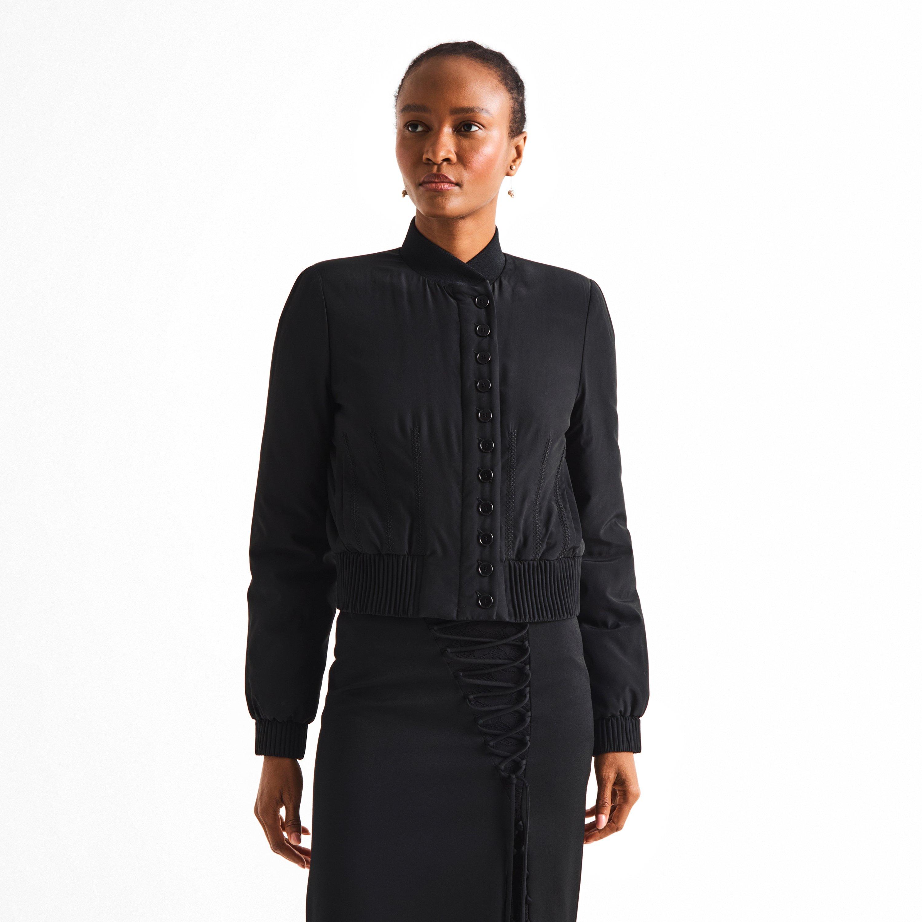 Black - Alexander McQueen - Alex Dart Bomber Jkt Ld63 - 3