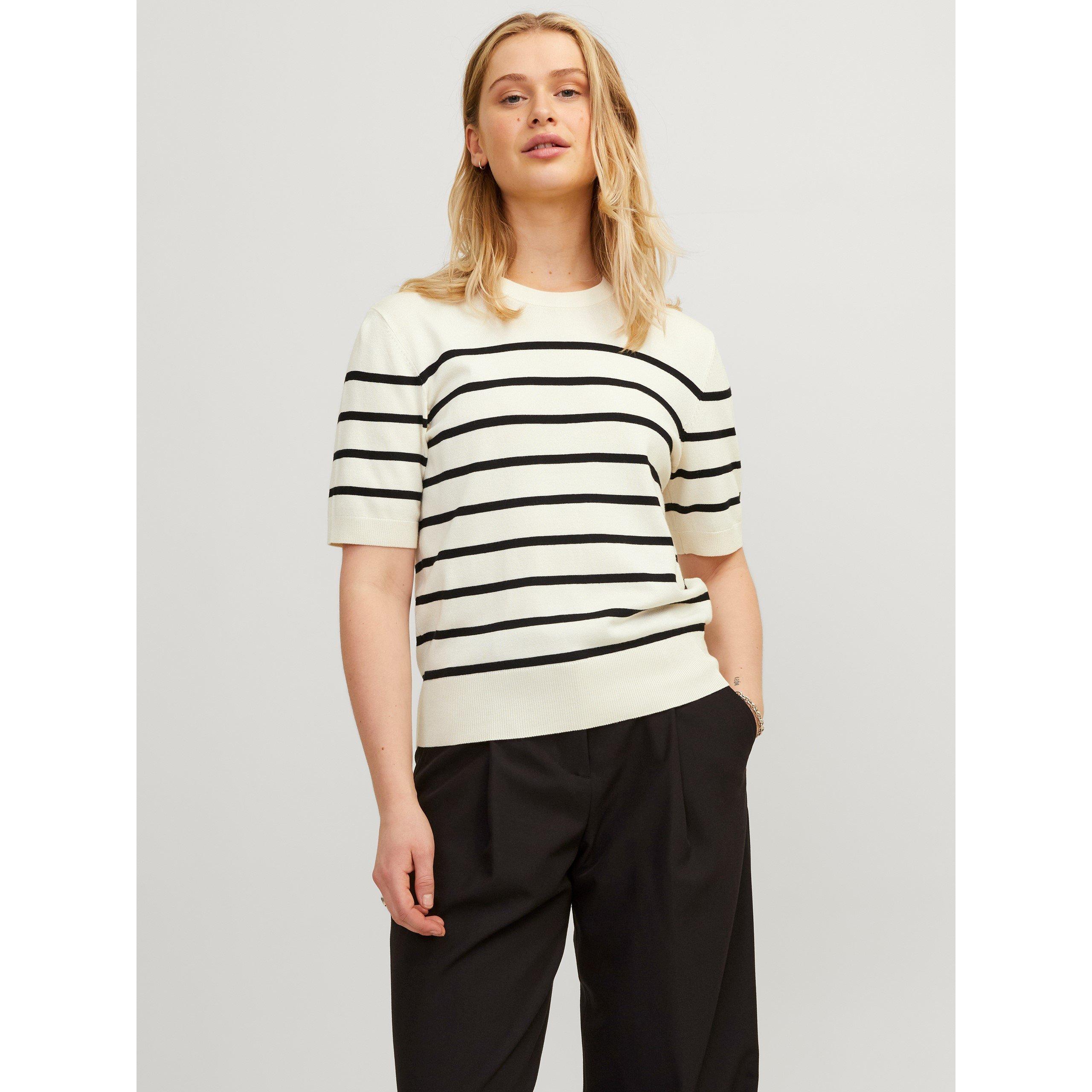 Vanilla Ice - JJXX - Women's Layla Short-Sleeve Knitted Top - 1