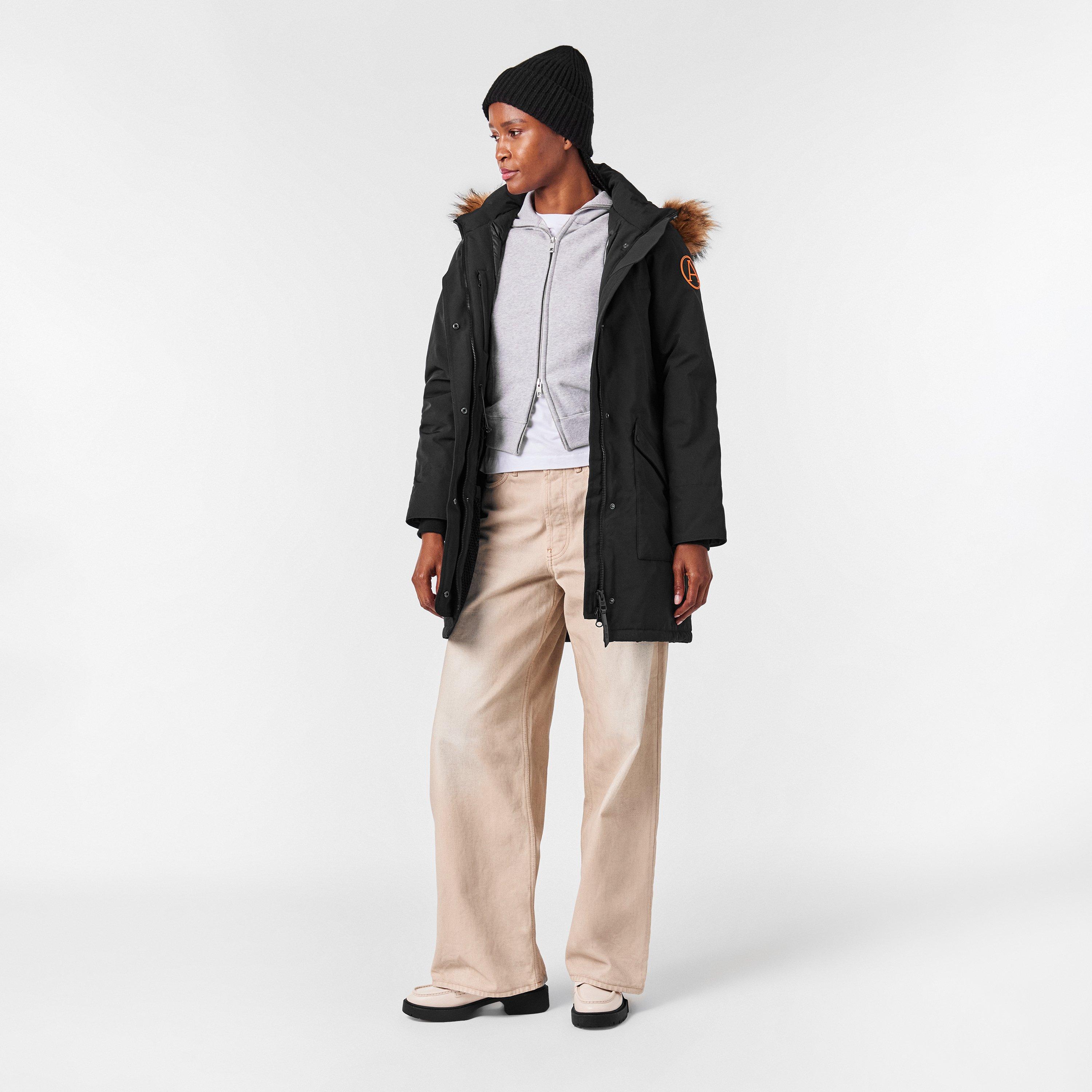 Arctic Army | Women's Muskox Hooded Faux Fur Trim Long Sleeve