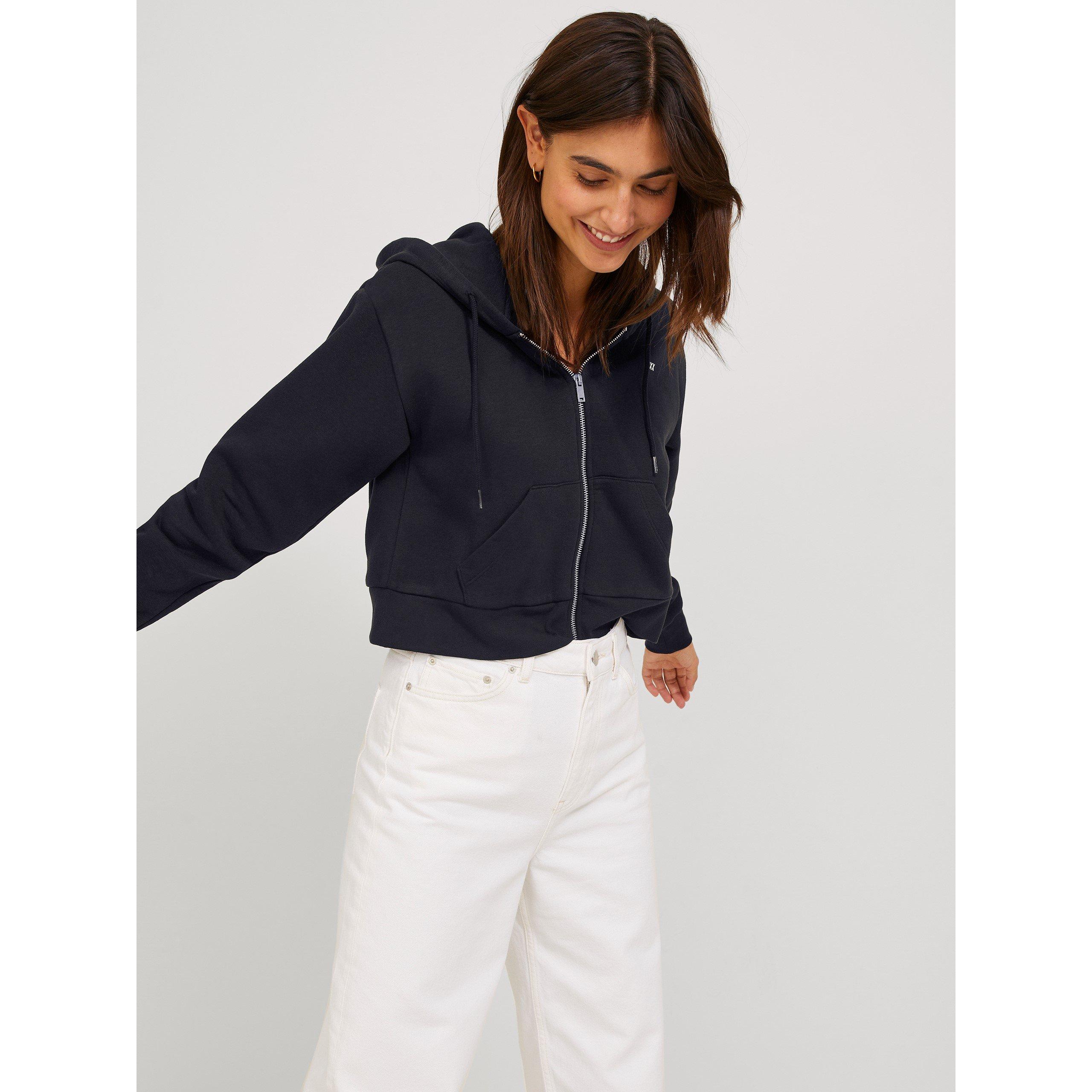 Women's Abbie Long-Sleeve Zipped Cropped Hoodie