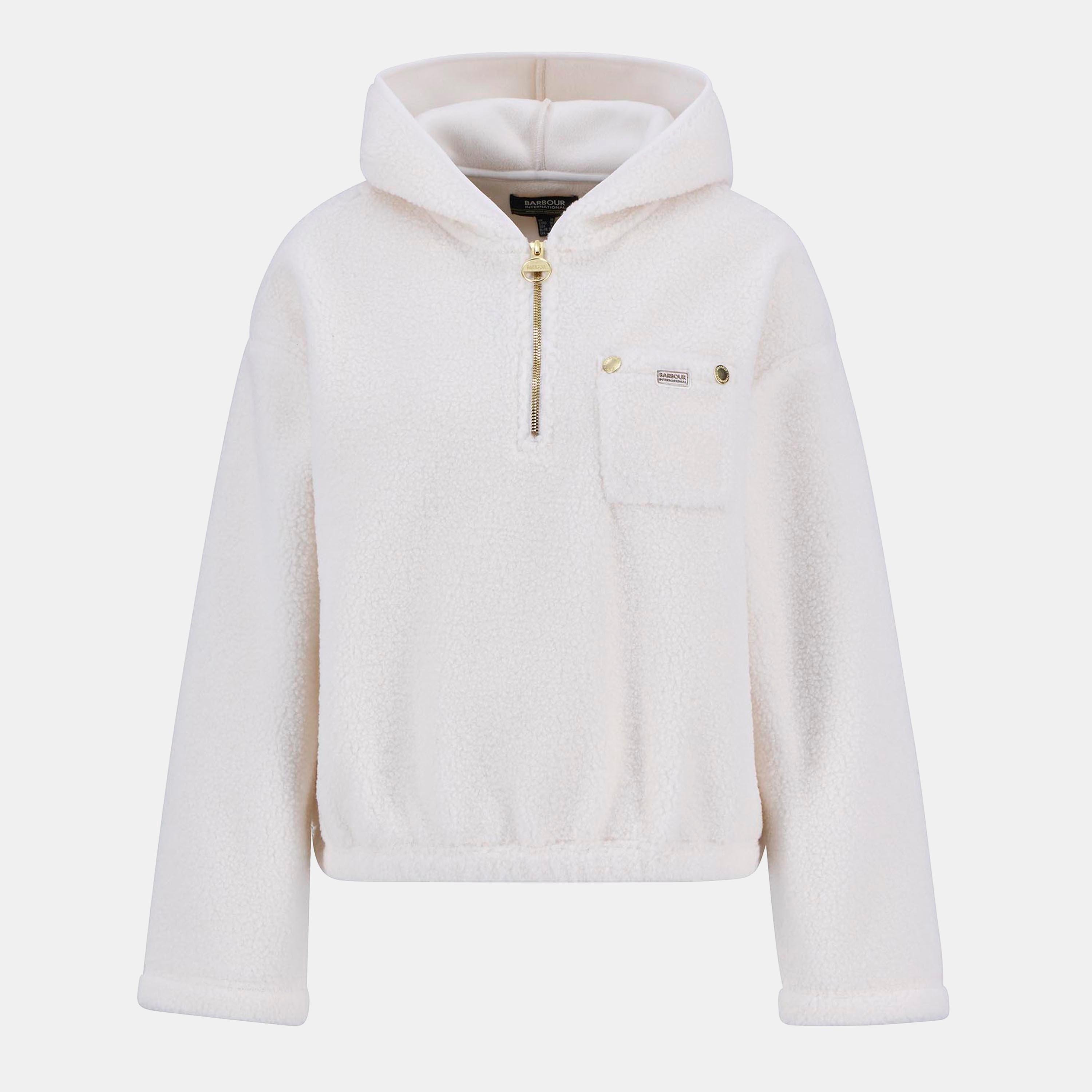 Off White - Barbour International - Lola Fleece Hoodie Womens - 1