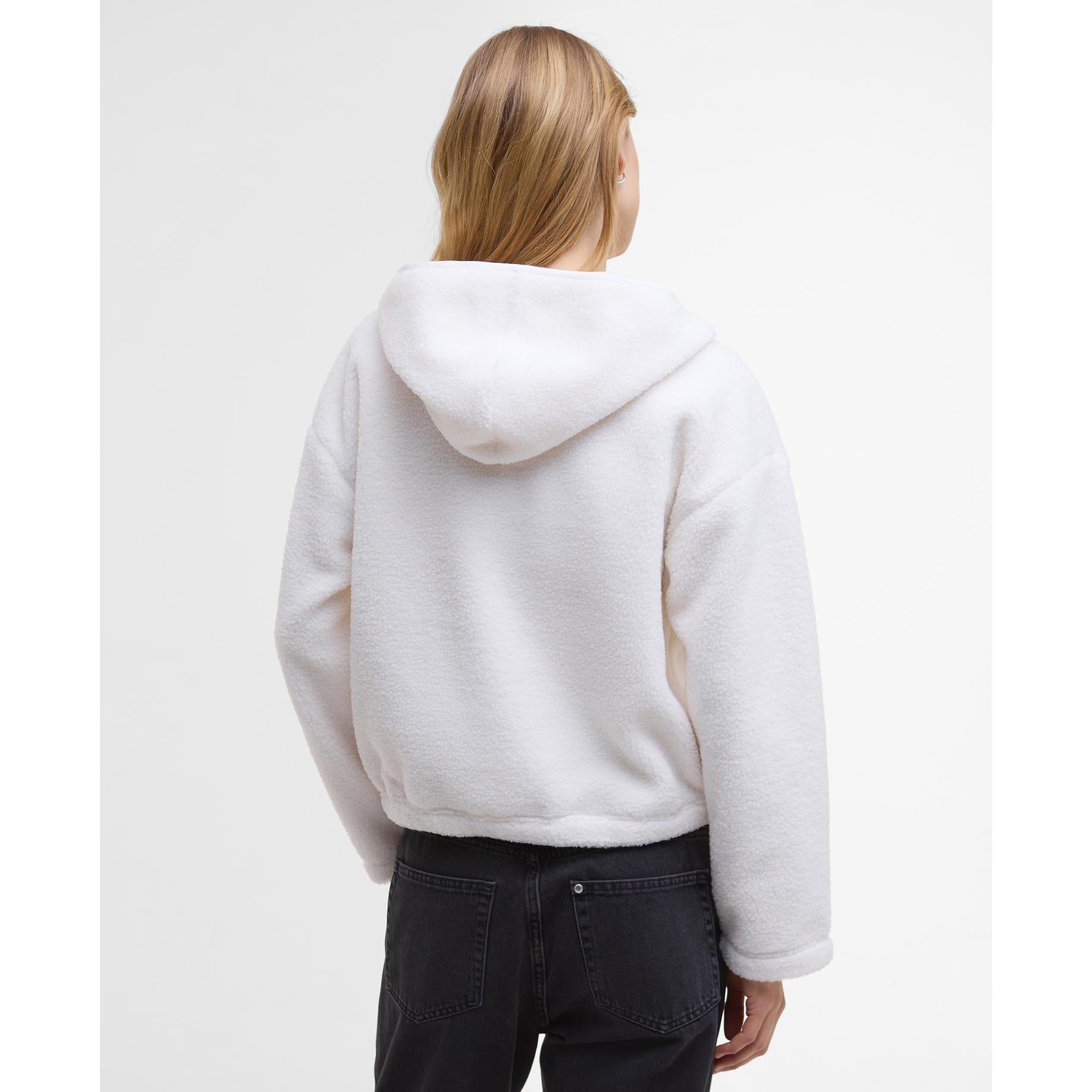 Off White - Barbour International - Lola Fleece Hoodie Womens - 3