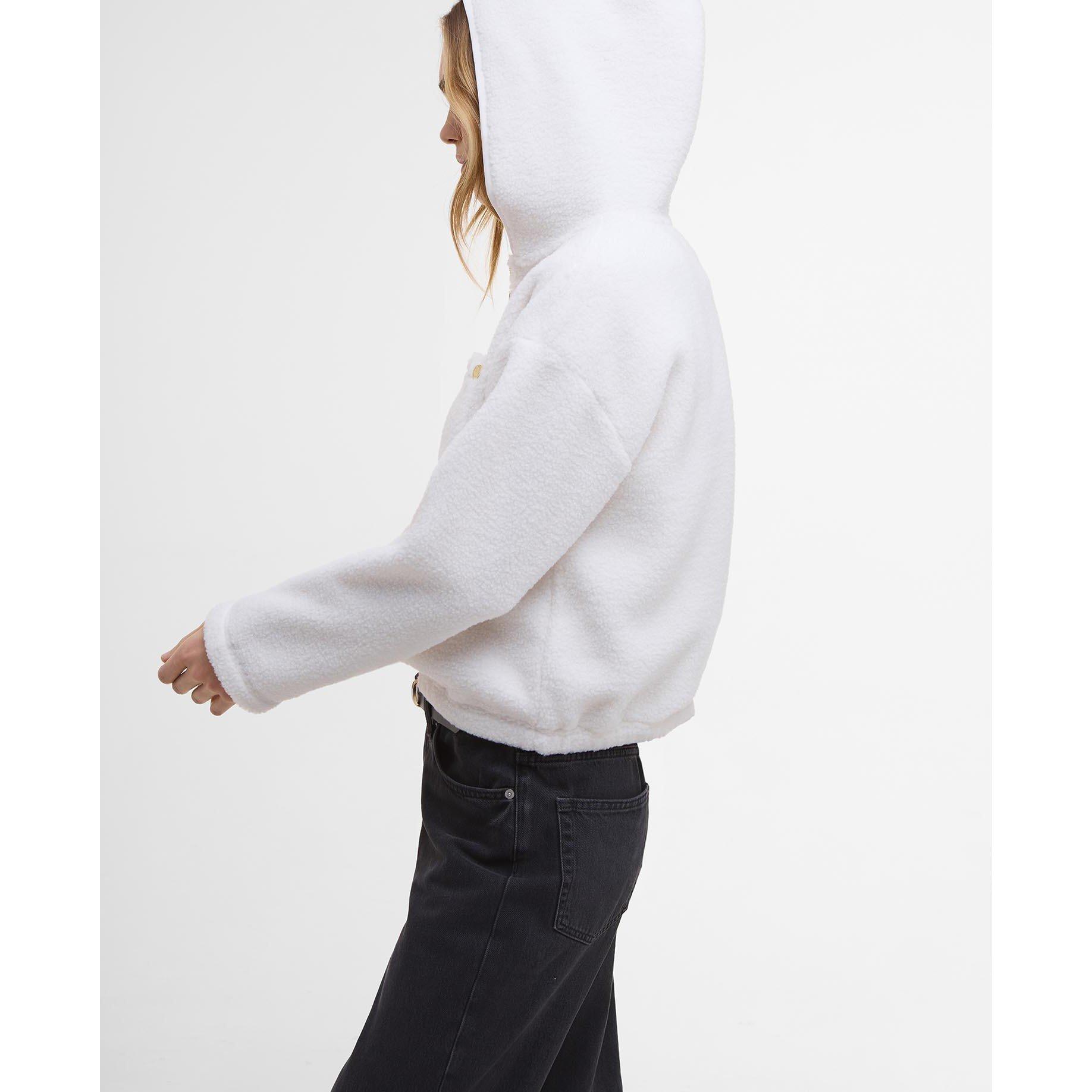 Off White - Barbour International - Lola Fleece Hoodie Womens - 5