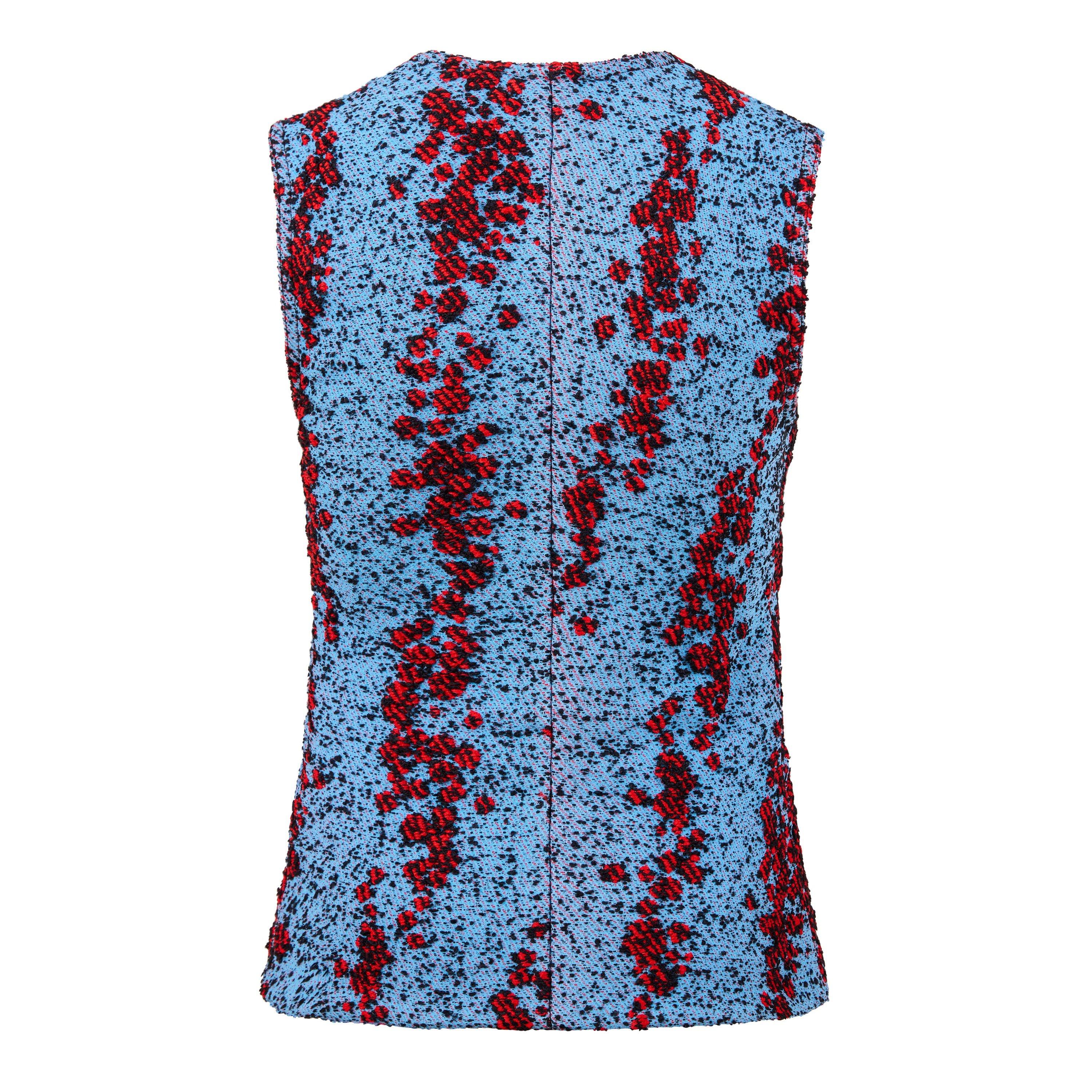 Blu/Tmt/Blk - Bottega Veneta - Women's Knitted Top - 2