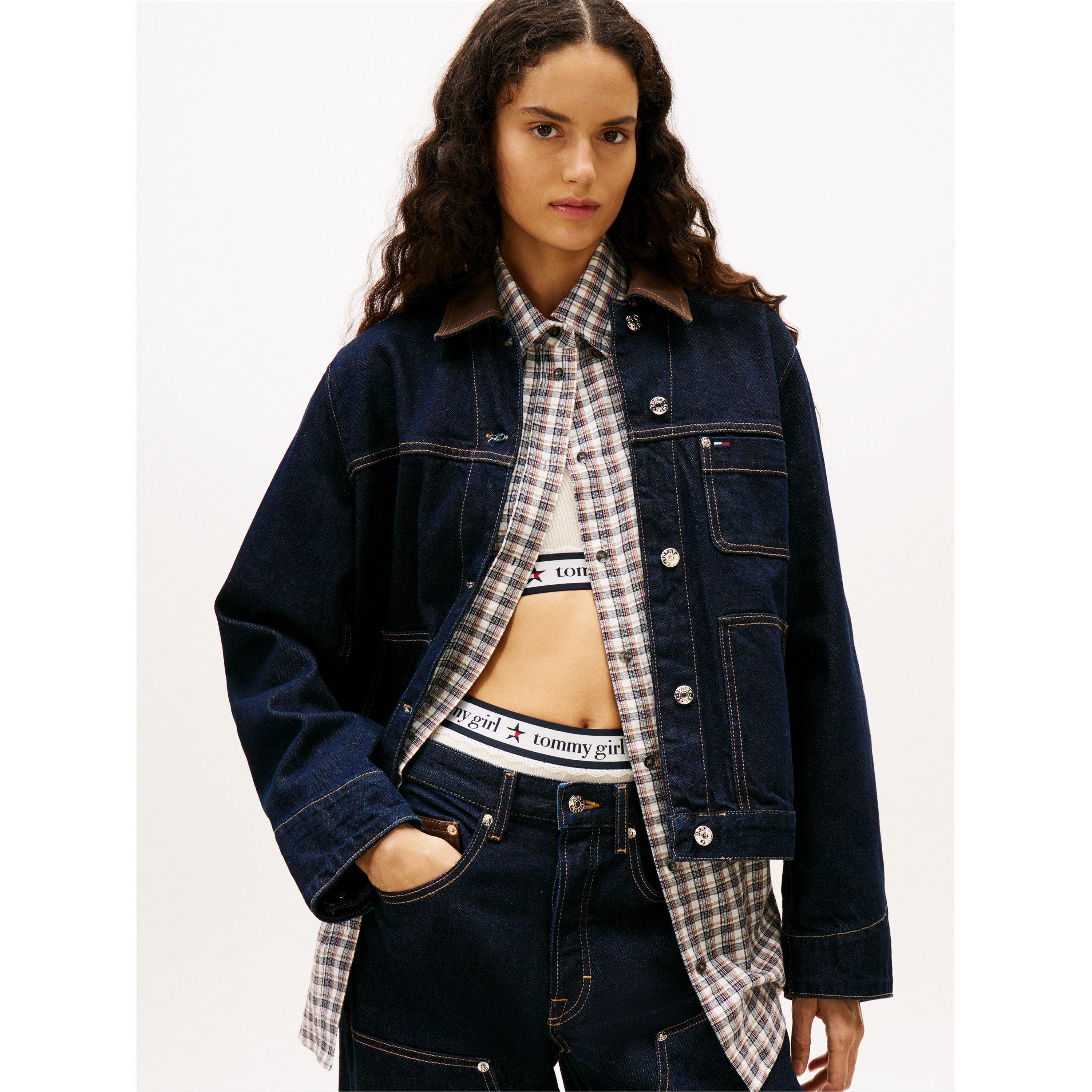 Denim Dark - Tommy Jeans - Women's Chore Barn Jacket - 3