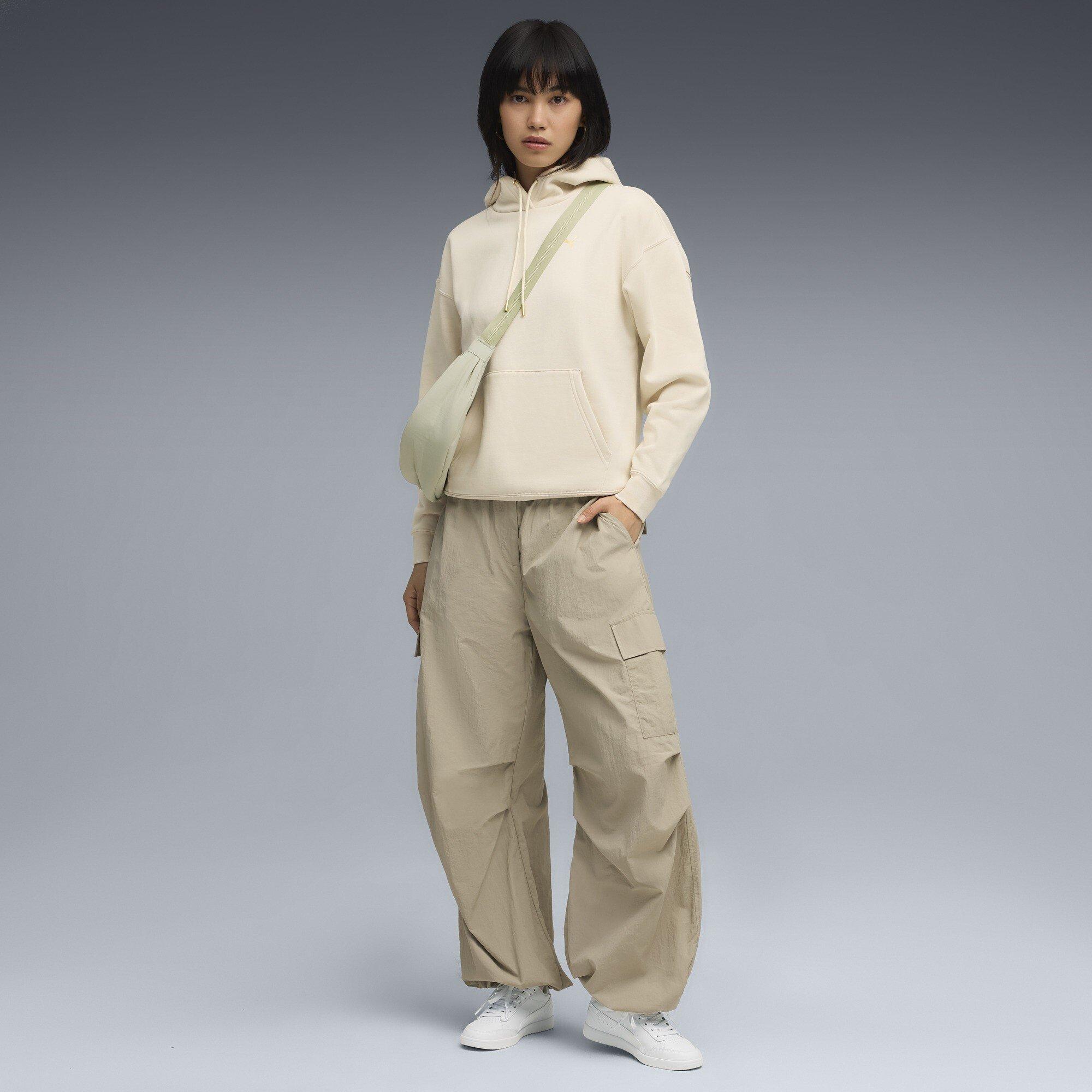 Alpine Snow - Puma - Women's Maximal Metallic Comfort Tech Fleece Overhead Hoodie - 5
