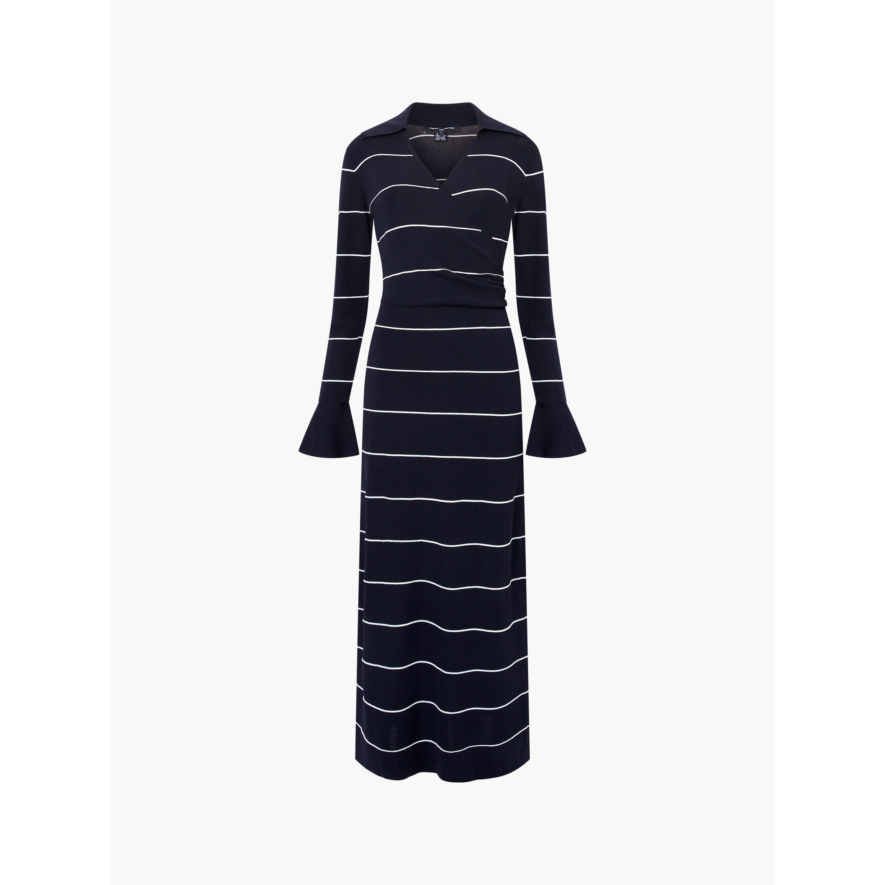 French Connection Women's Ottie Knitted Jumper Dress - Blue - 8 (XS)