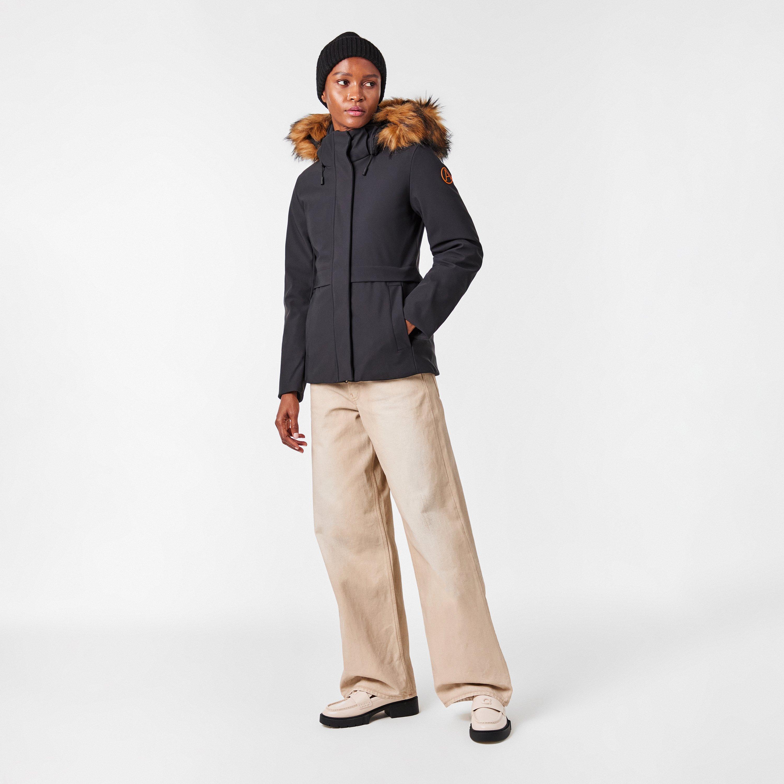 Negro - Arctic Army - Women's  Hooded Long Sleeve Parka - 6