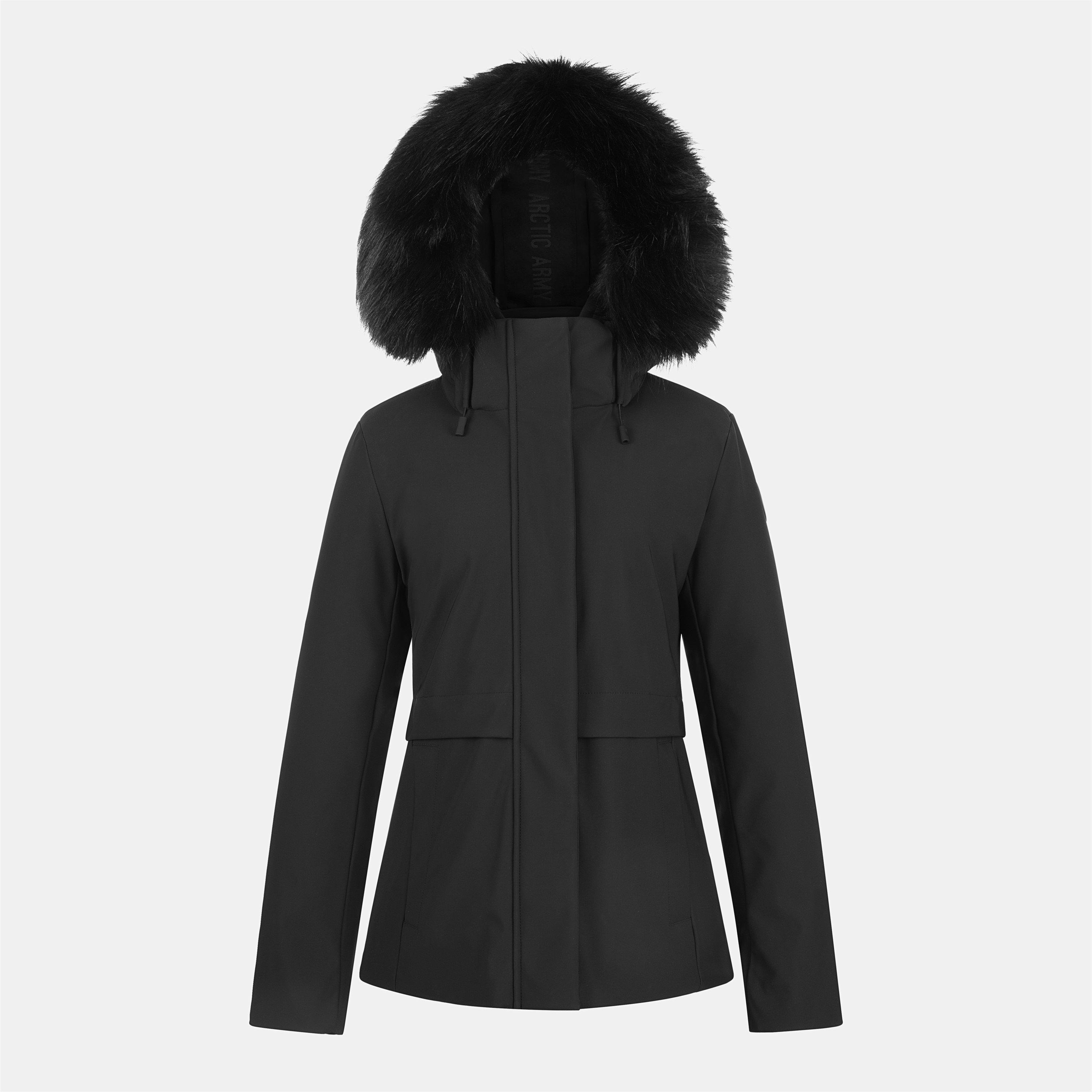 Women's Hooded Long Sleeve Weather Resistant Parka