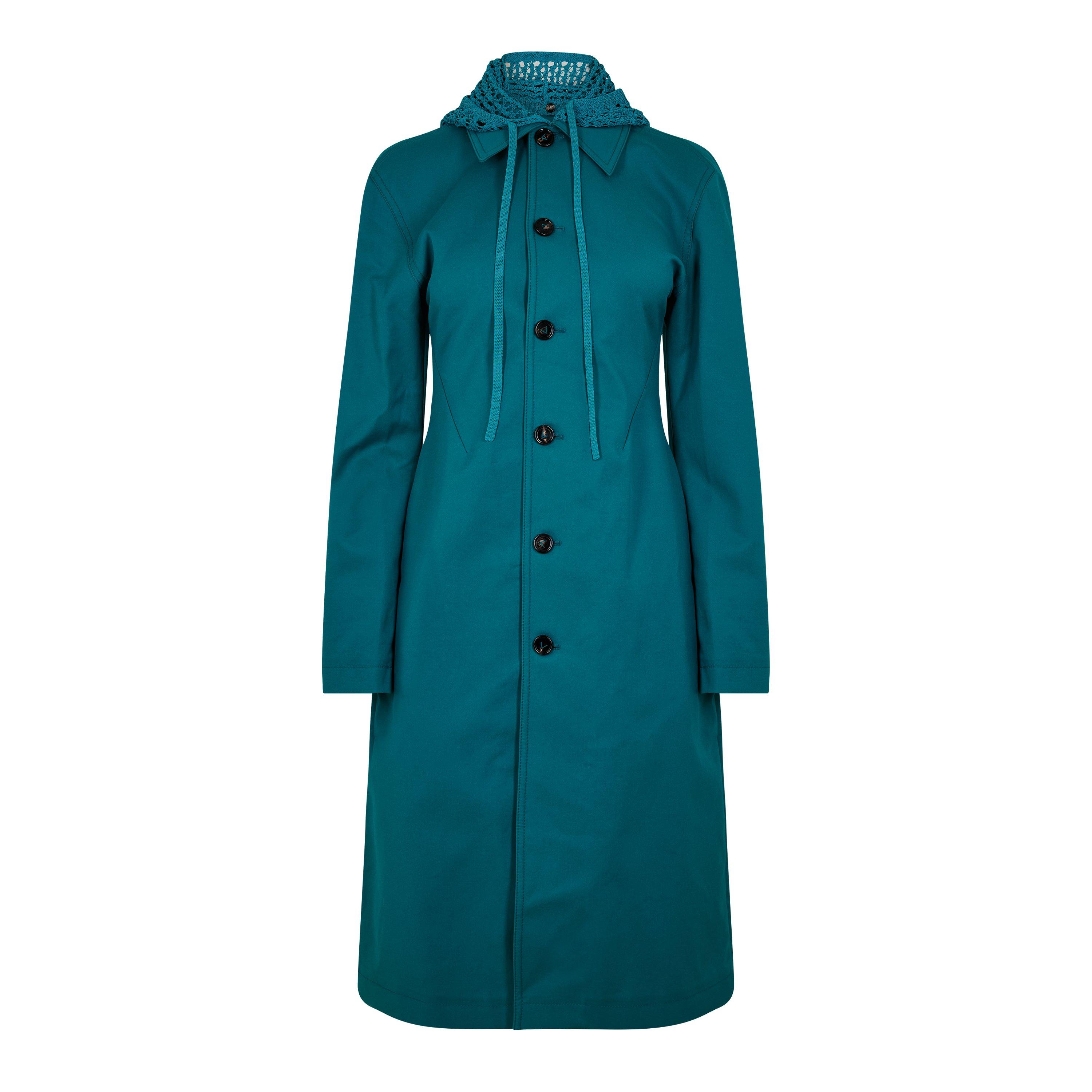 Duck Green - Bottega Veneta - Women's  Structured Overcoat - 1