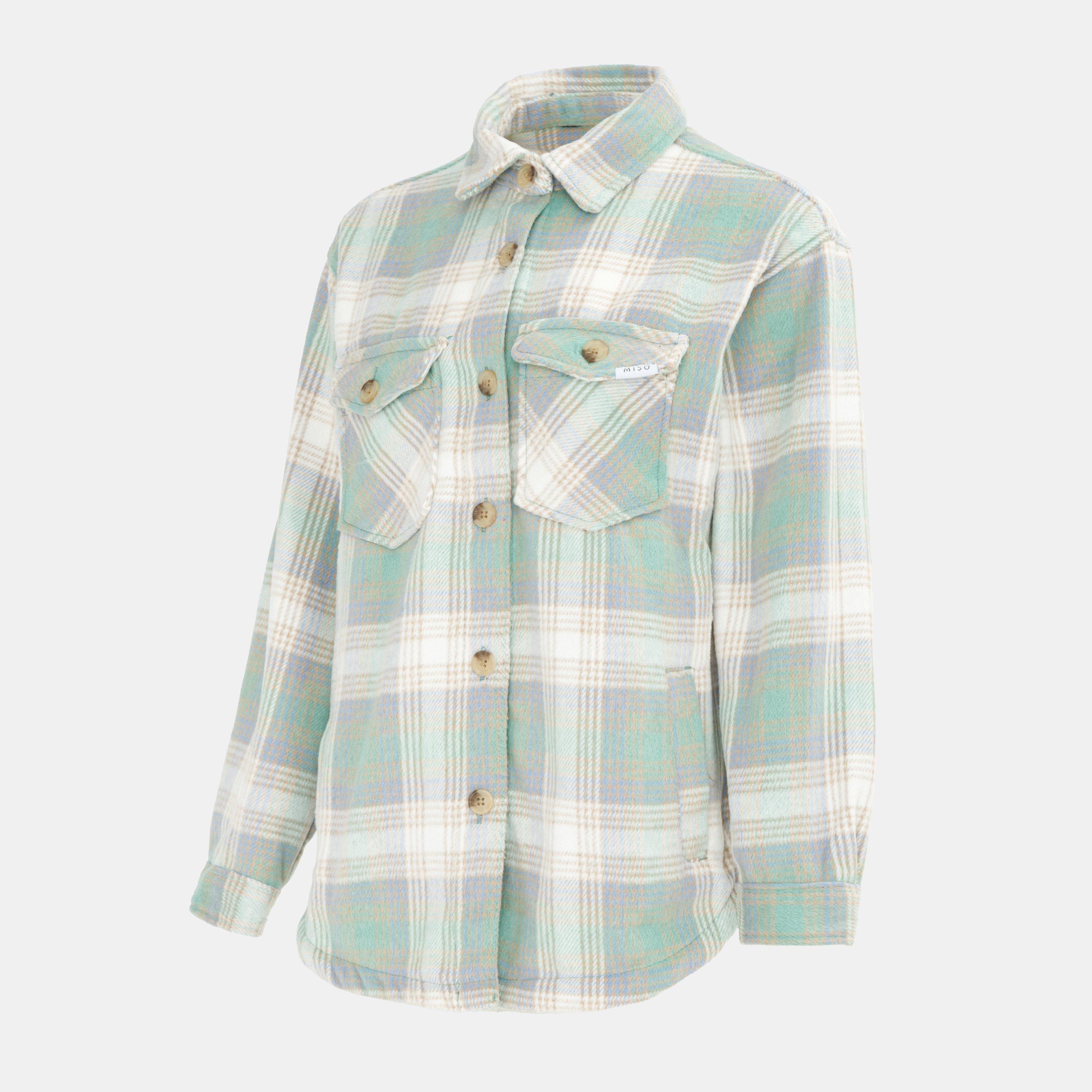 Green - Miso - Wool Shirt Ladies - 3