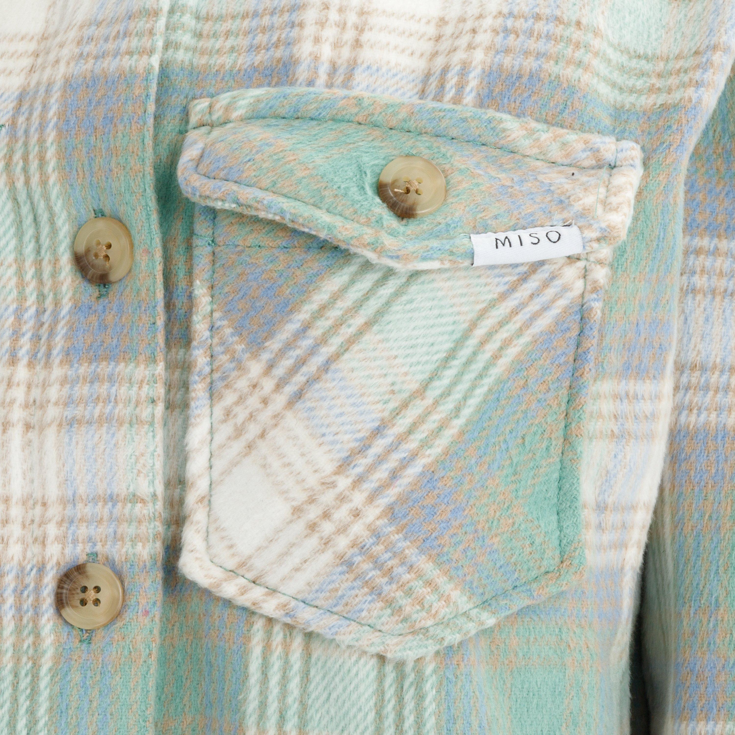 Green - Miso - Wool Shirt Ladies - 4