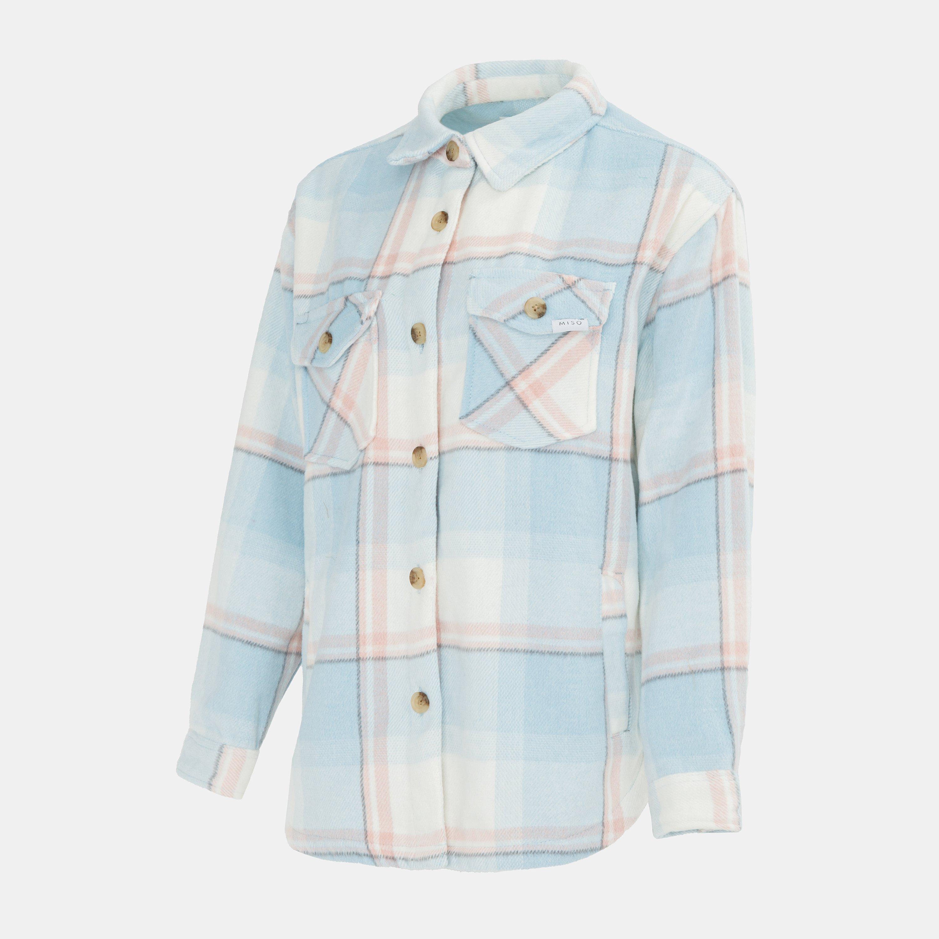 Light Blue - Miso - Wool Shirt Ladies - 3