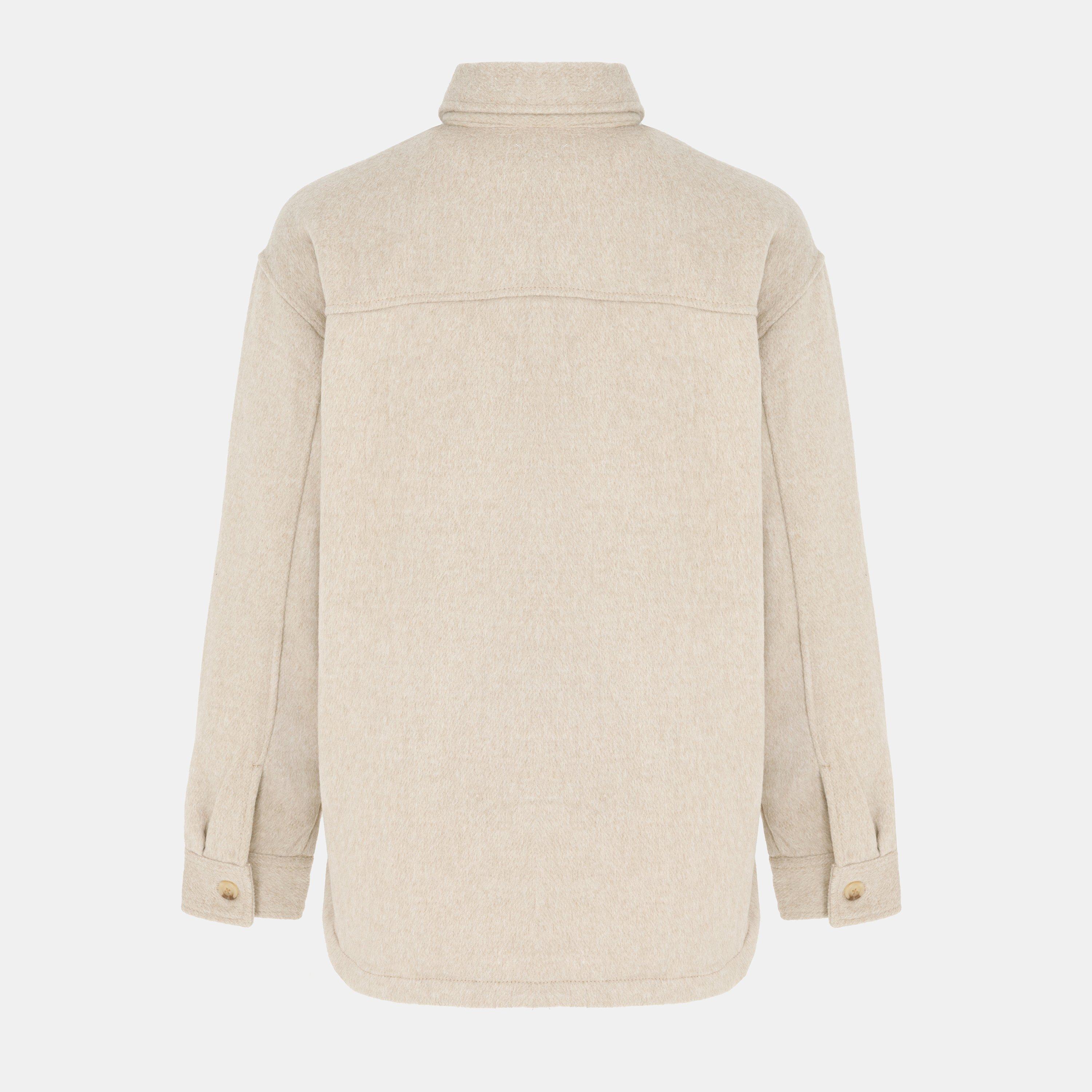 Lys beige - Miso - Wool Shirt Ladies - 2