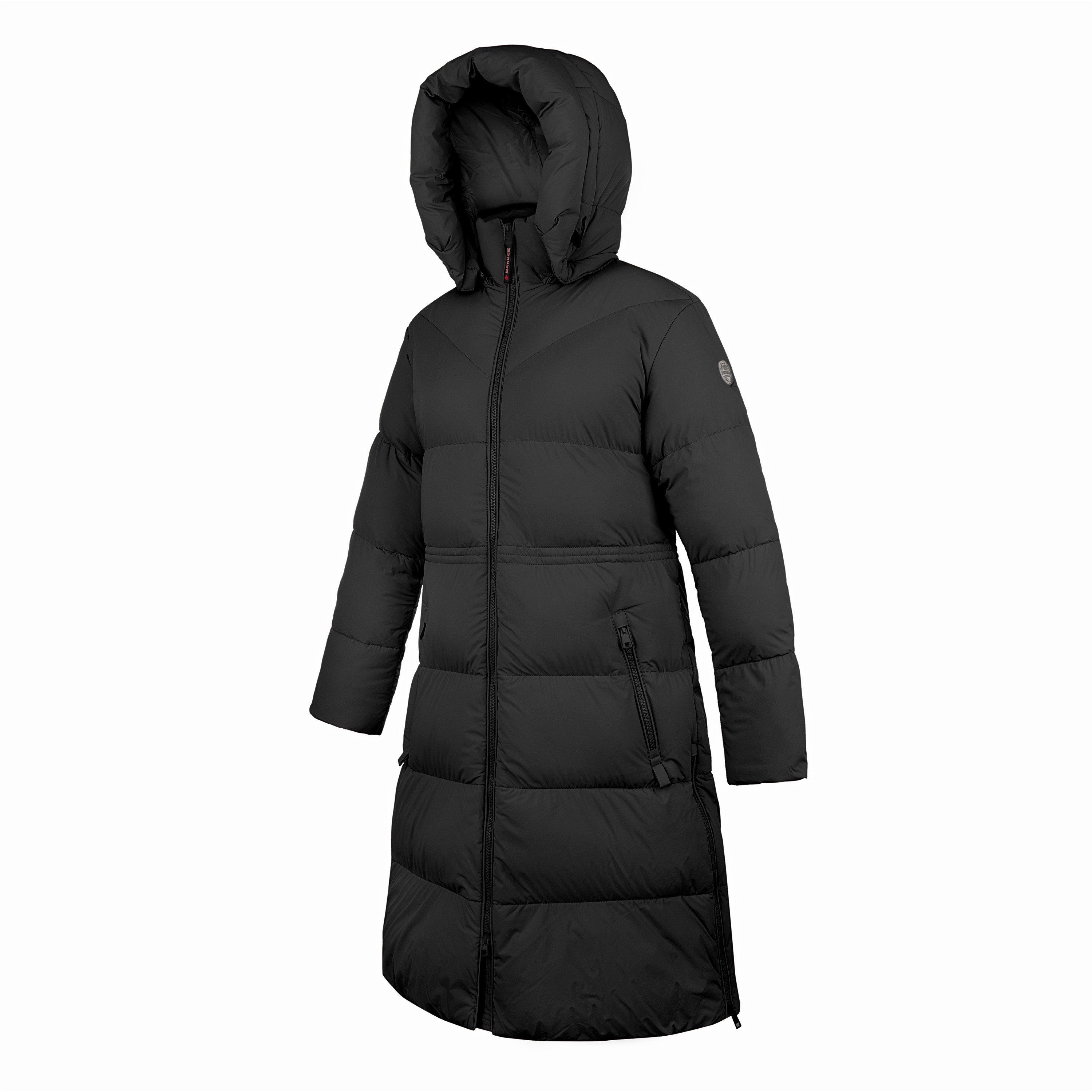 Crna - Museum - Women's L Pad Long Puffer Jacket - 3