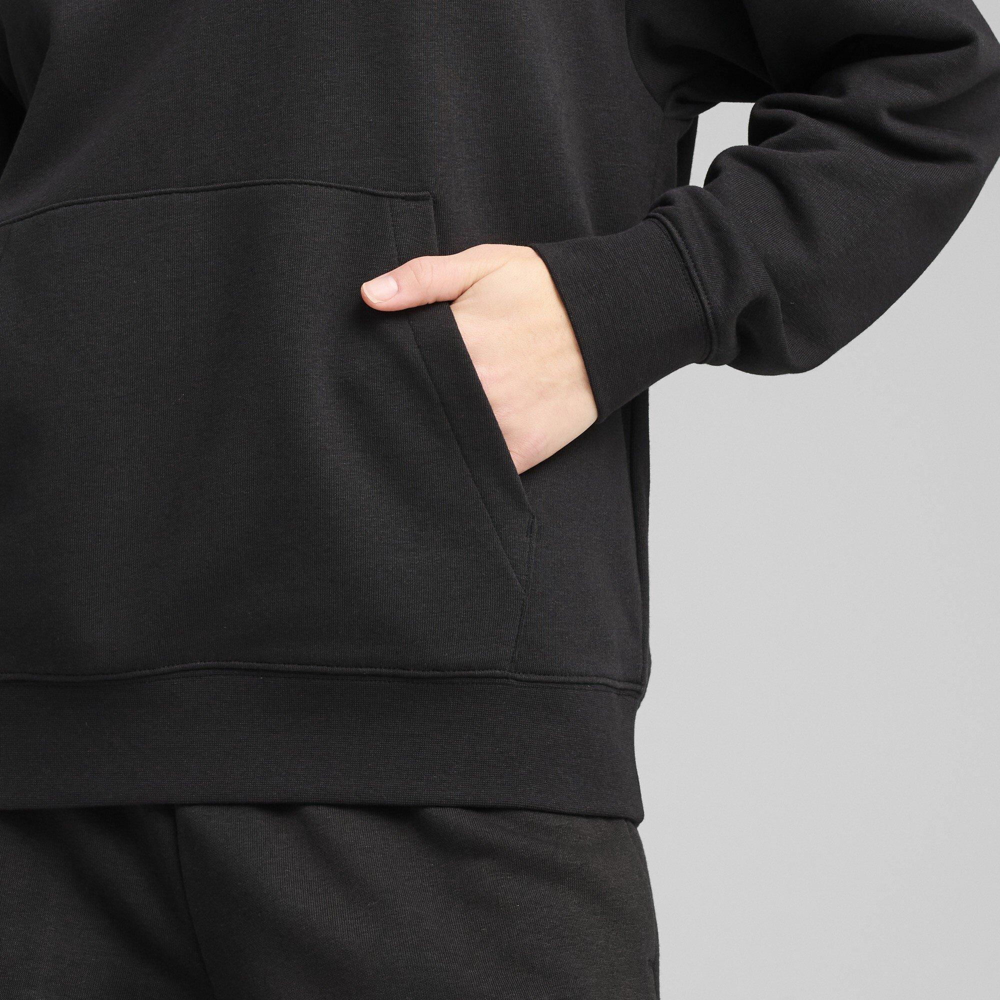 Preto Puma - Puma - Women's Script Comfort Tech Fleece Overhead Hoodie - 6