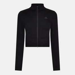 adidas Workout Essentials Full-Zip Knit Jacket Womens