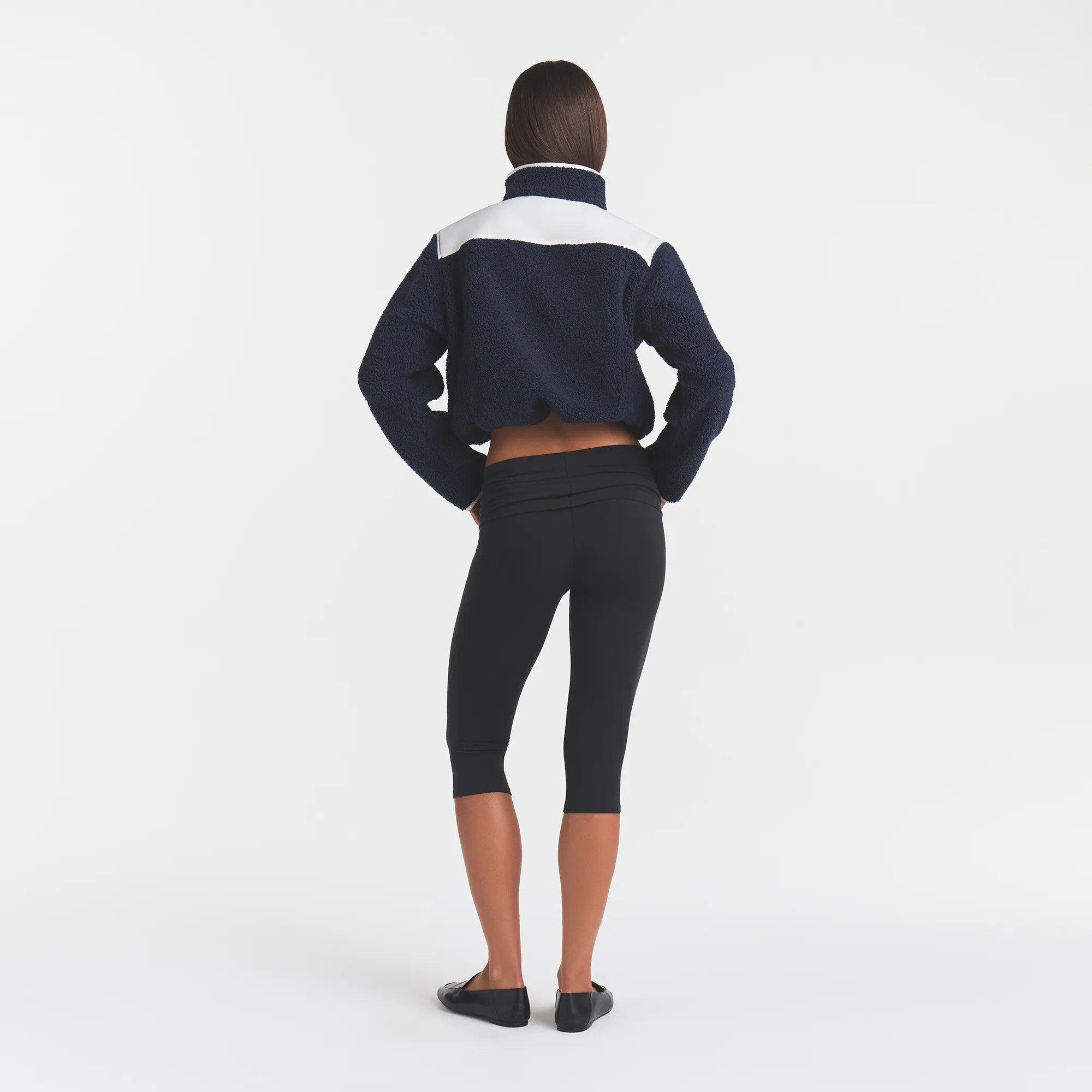 Navy - SKIMS - Women's Teddy Boxy Oversized-Fit Sherpa Jacket - 3