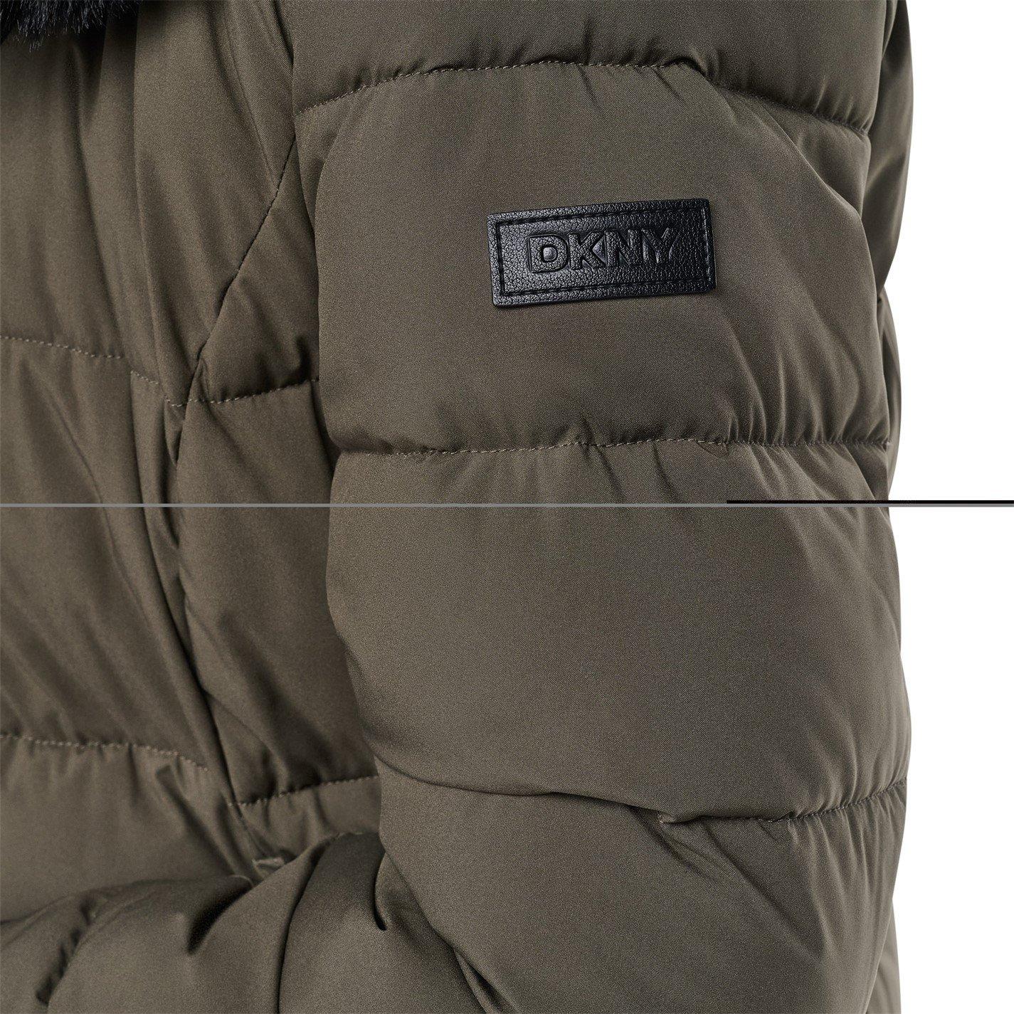 Loden - DKNY - Womens Lizzie Longline Long Puffer Jacket - 3