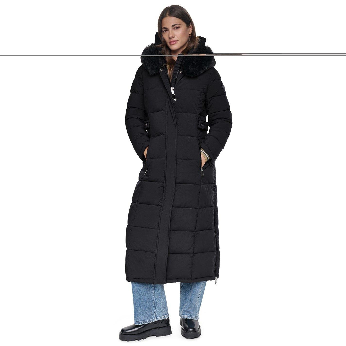 Womens Lizzie Longline Long Puffer Jacket