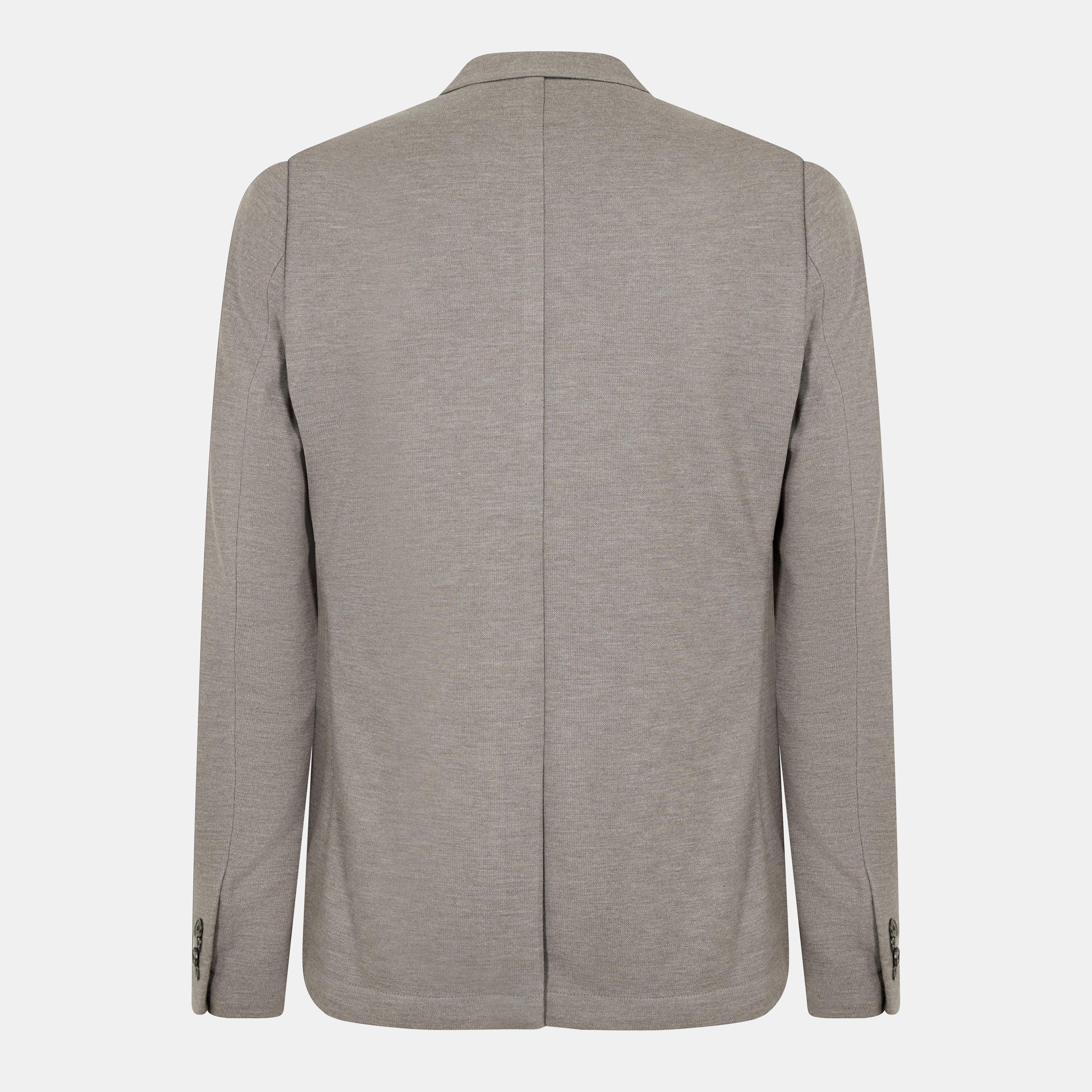 Grey - Jack Wills - Men's  Jersey Long Sleeve Blazer - 2