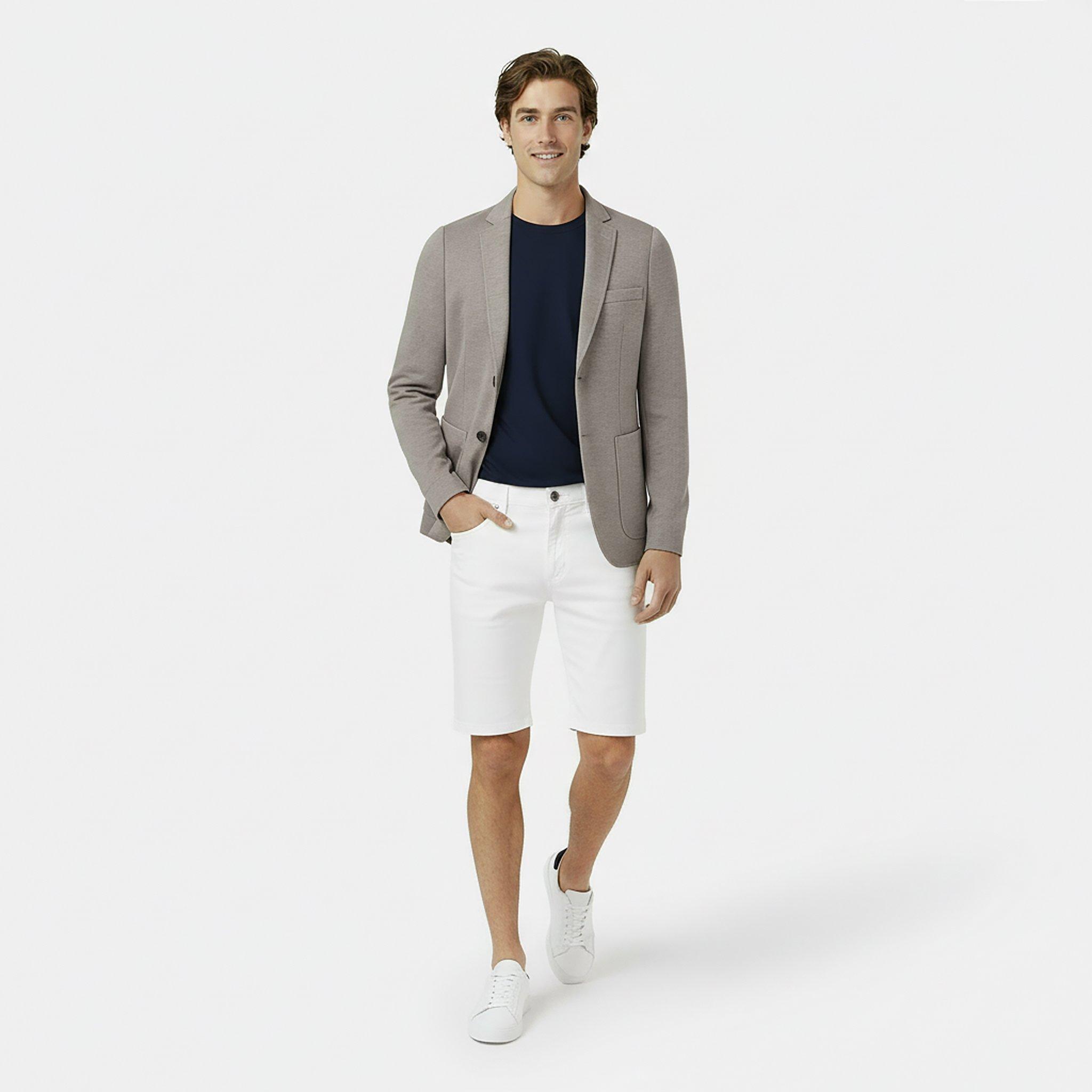Grey - Jack Wills - Men's  Jersey Long Sleeve Blazer - 5