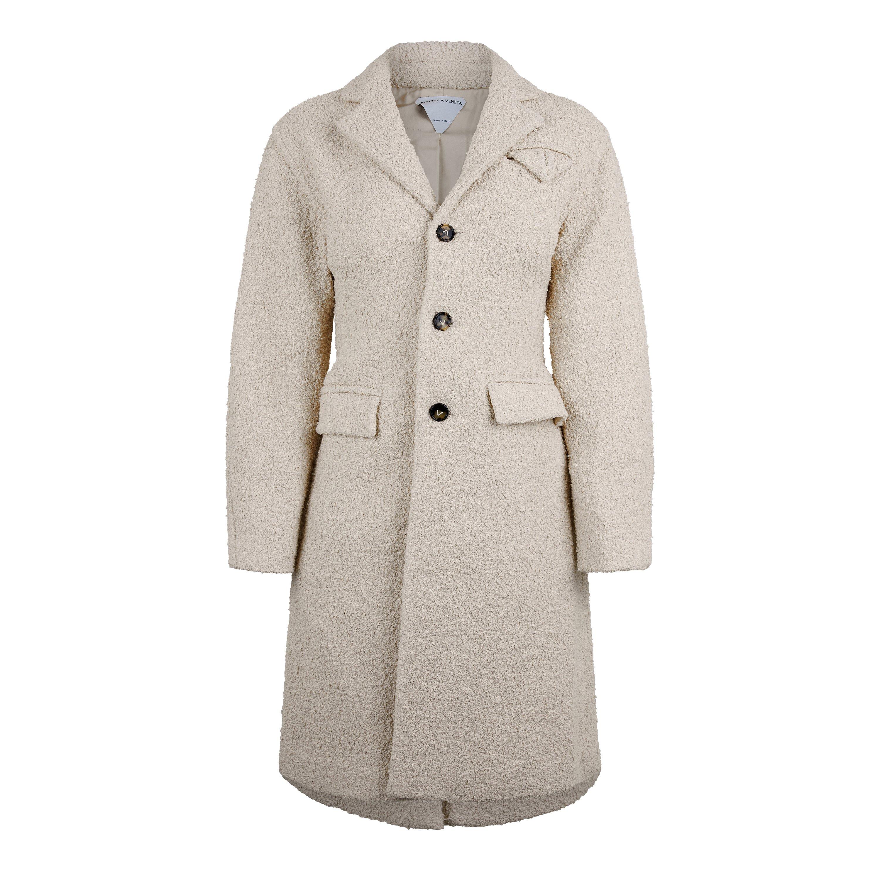Seashell - Bottega Veneta - Women's  Structured Overcoat - 1